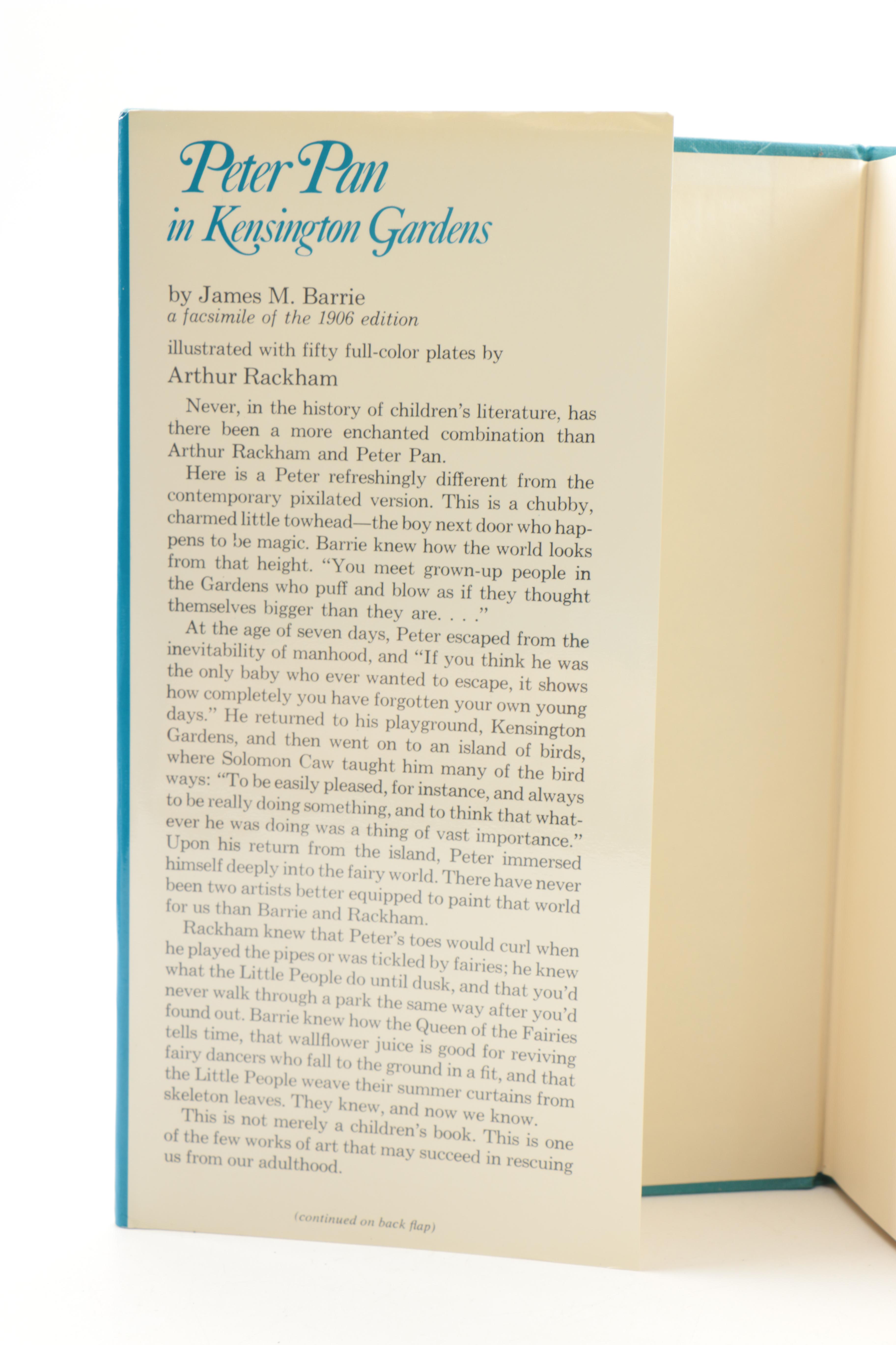 Selection of Books Including "Peter Pan in Kensington Garden"