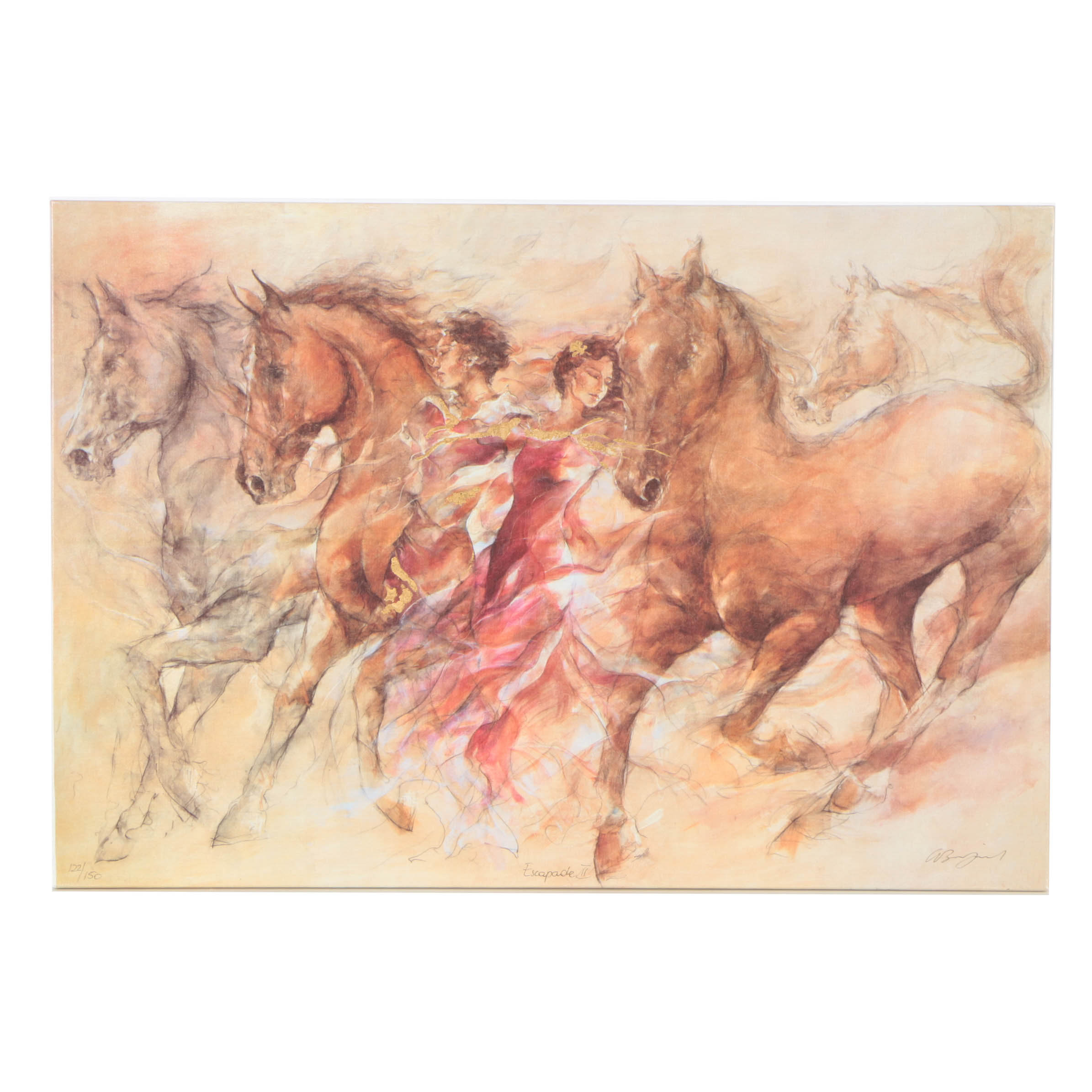 Gary Benfield Signed Limited Edition Giclée on Canvas "Escapade II"