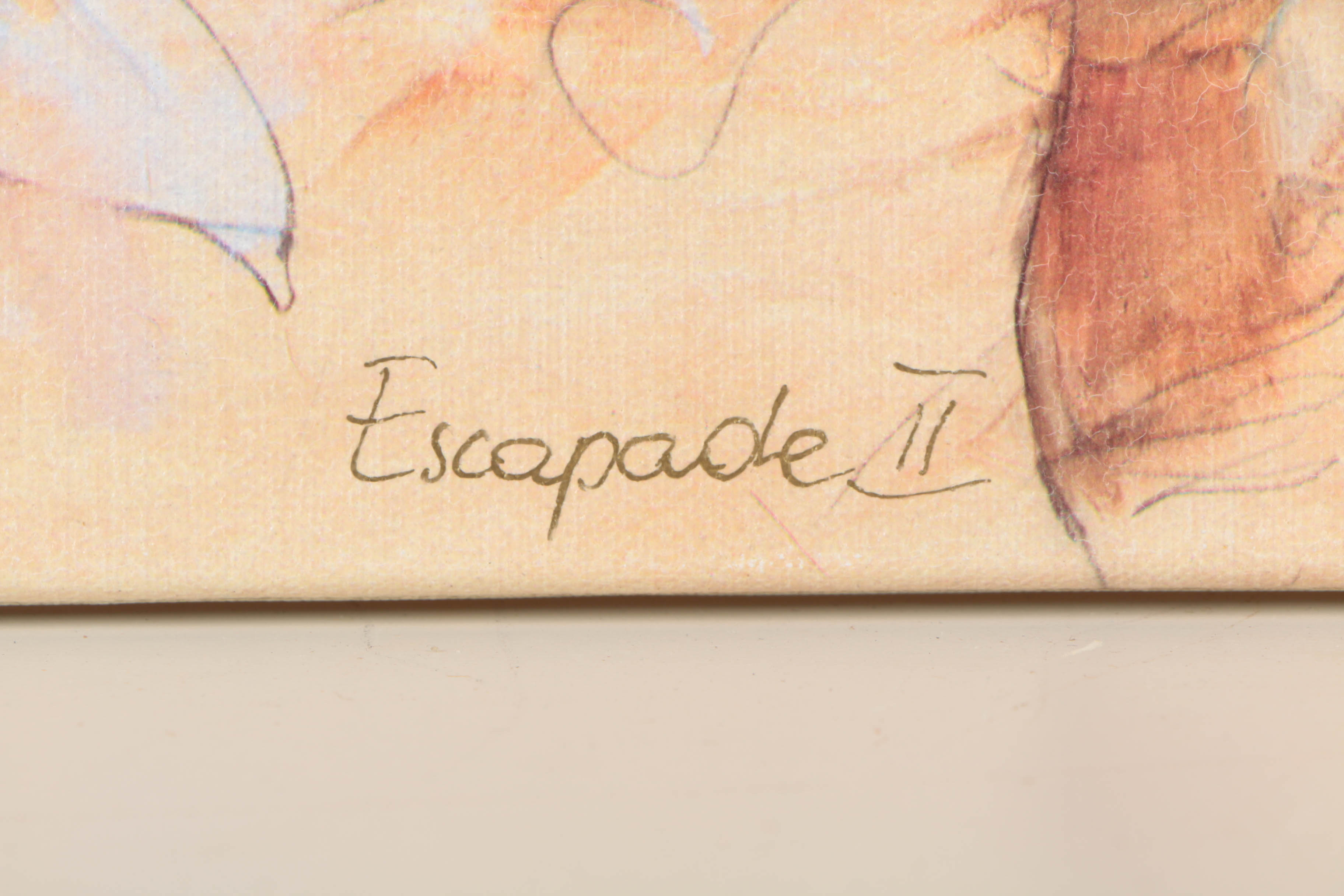 Gary Benfield Signed Limited Edition Giclée on Canvas "Escapade II"