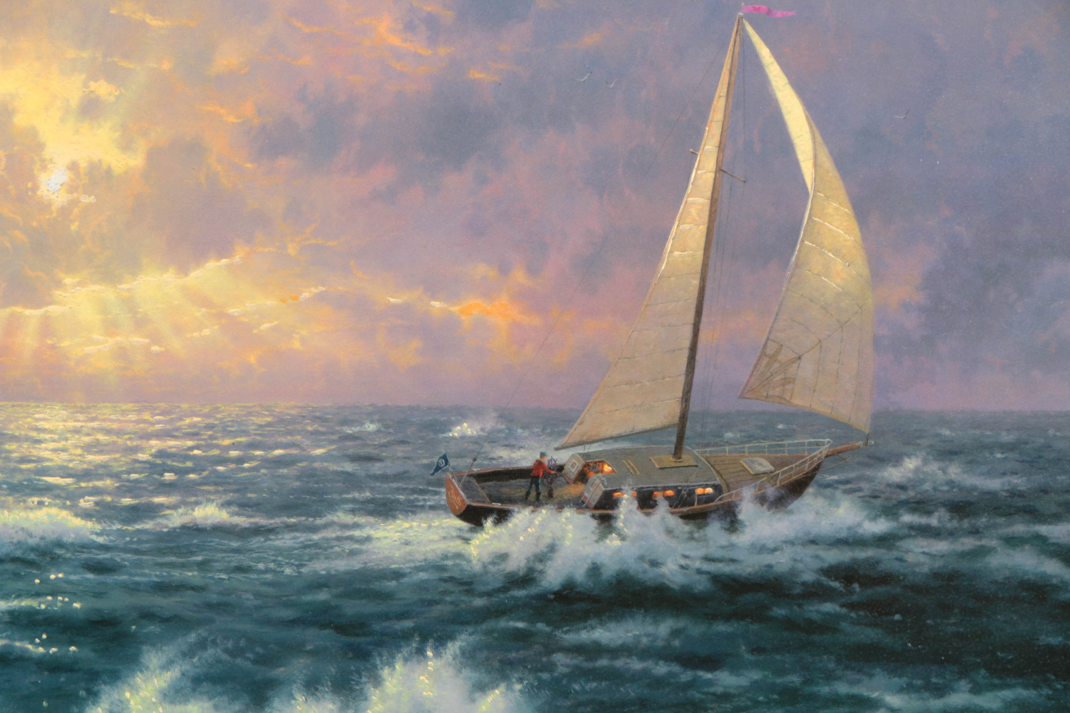 Thomas Kinkade Limited Edition Offset Lithograph on Canvas "Perseverance"