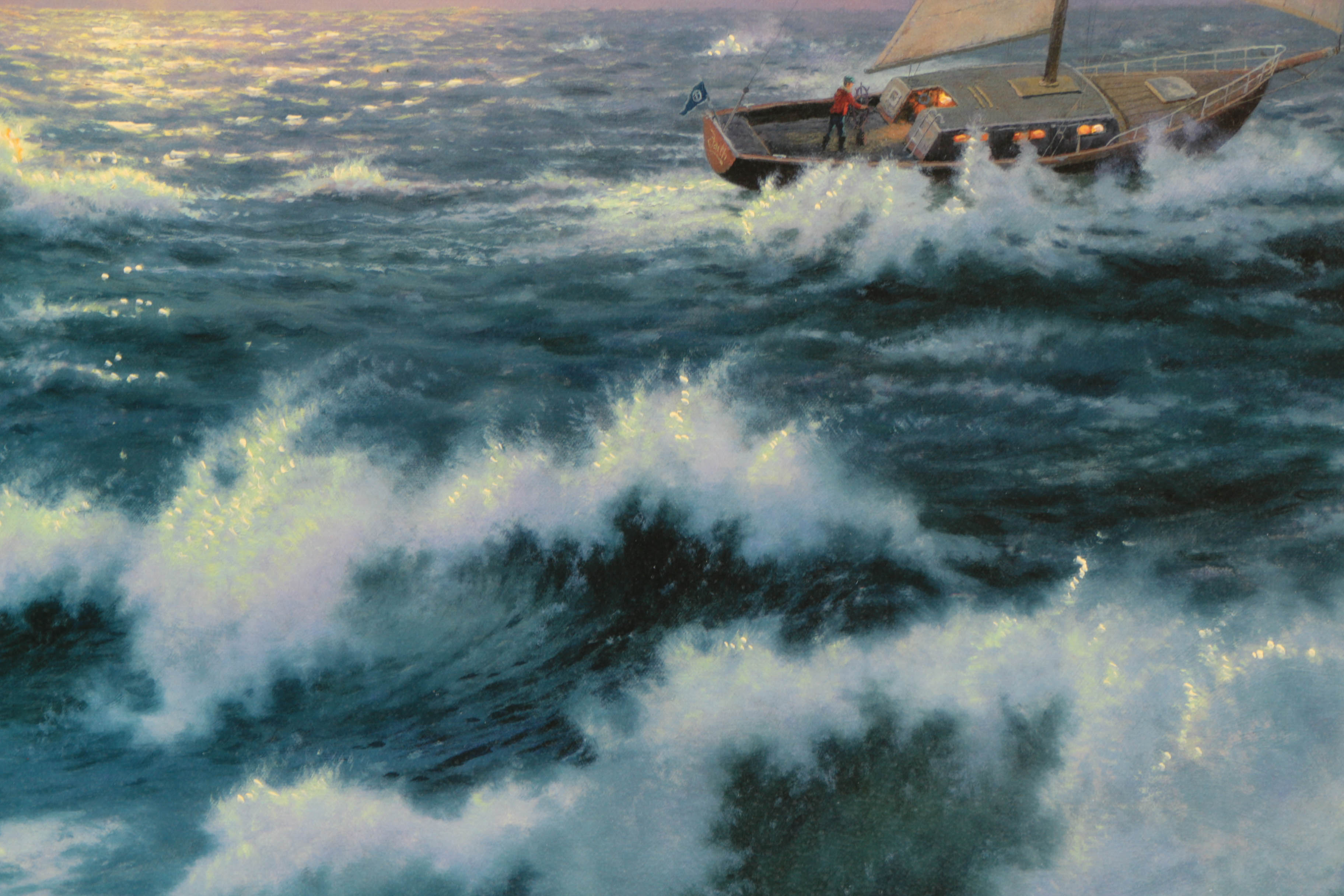 Thomas Kinkade Limited Edition Offset Lithograph on Canvas "Perseverance"