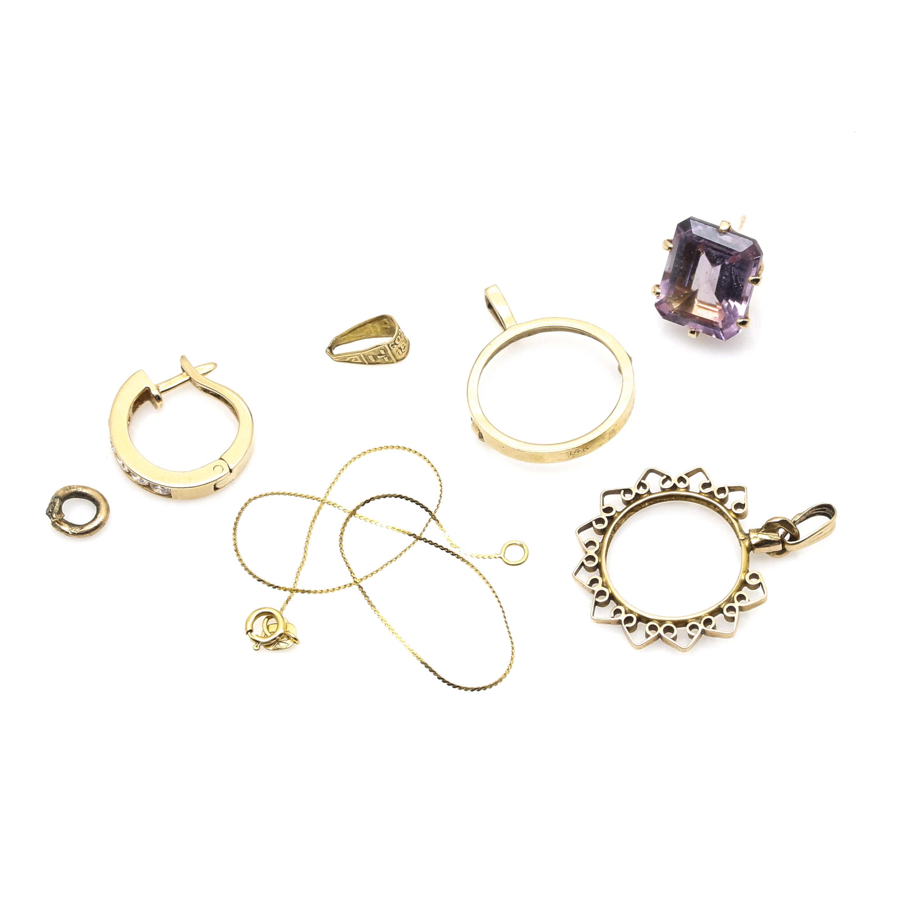 Assorted Scrap Yellow Gold Pieces