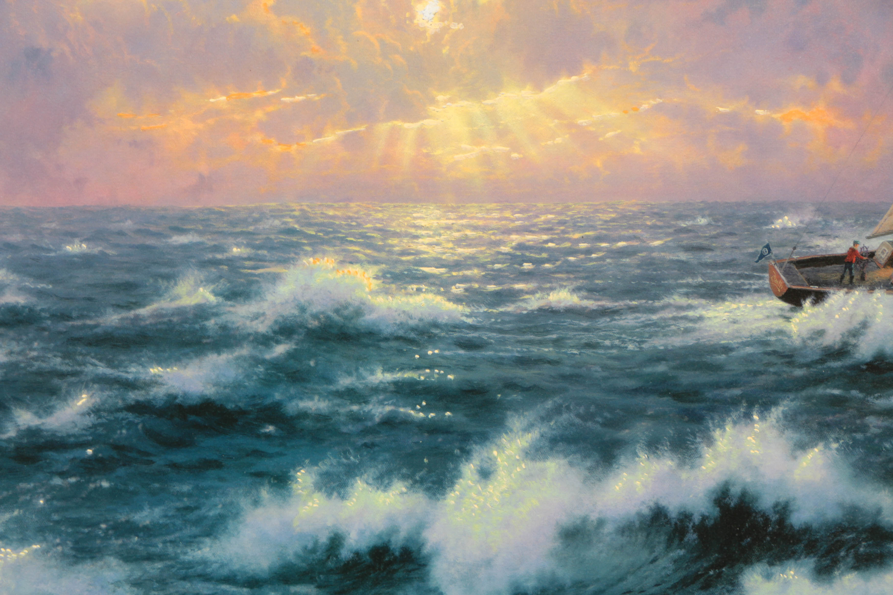 Thomas Kinkade Limited Edition Offset Lithograph on Canvas "Perseverance"