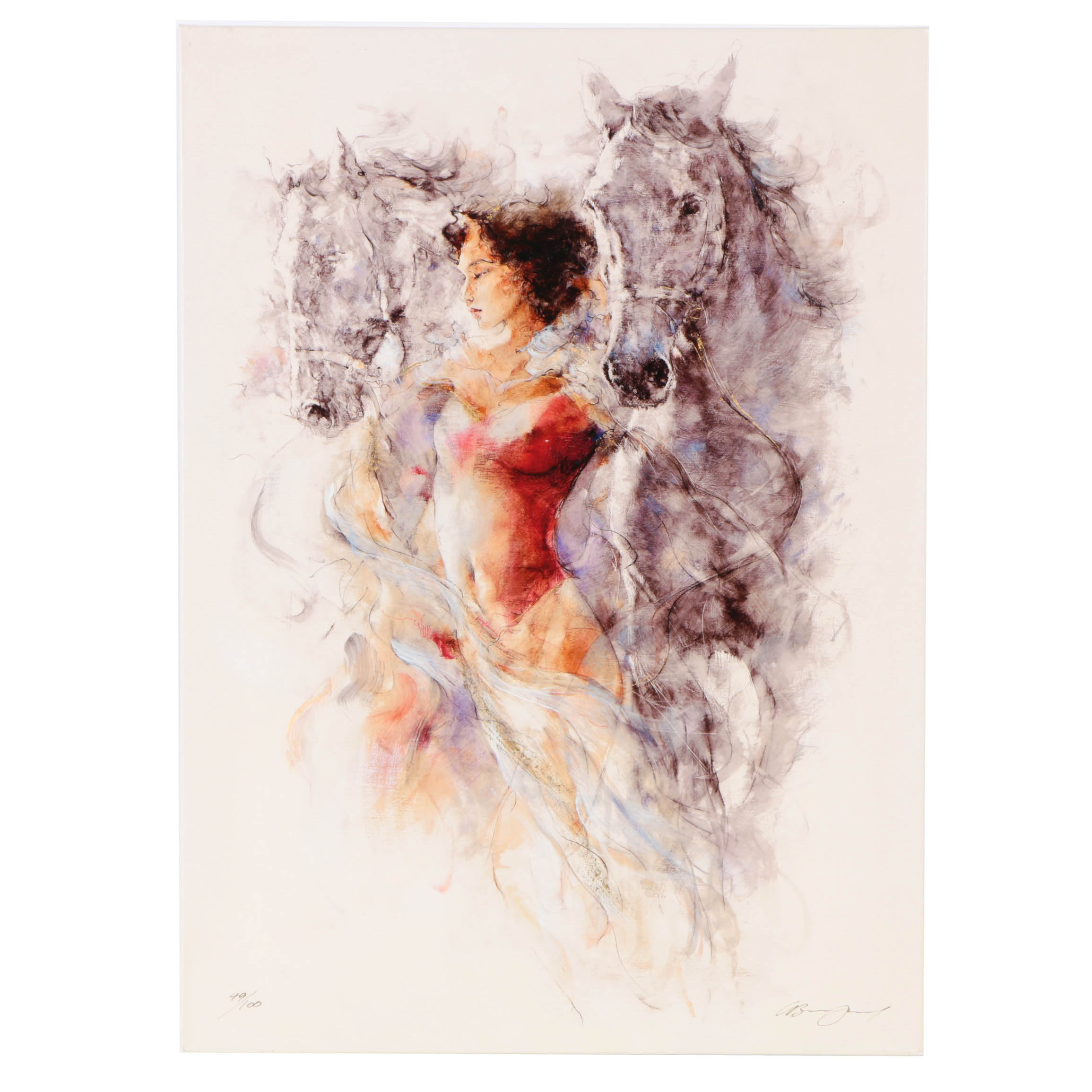 Gary Benfield Signed Limited Edition Giclée on Canvas "Greys"