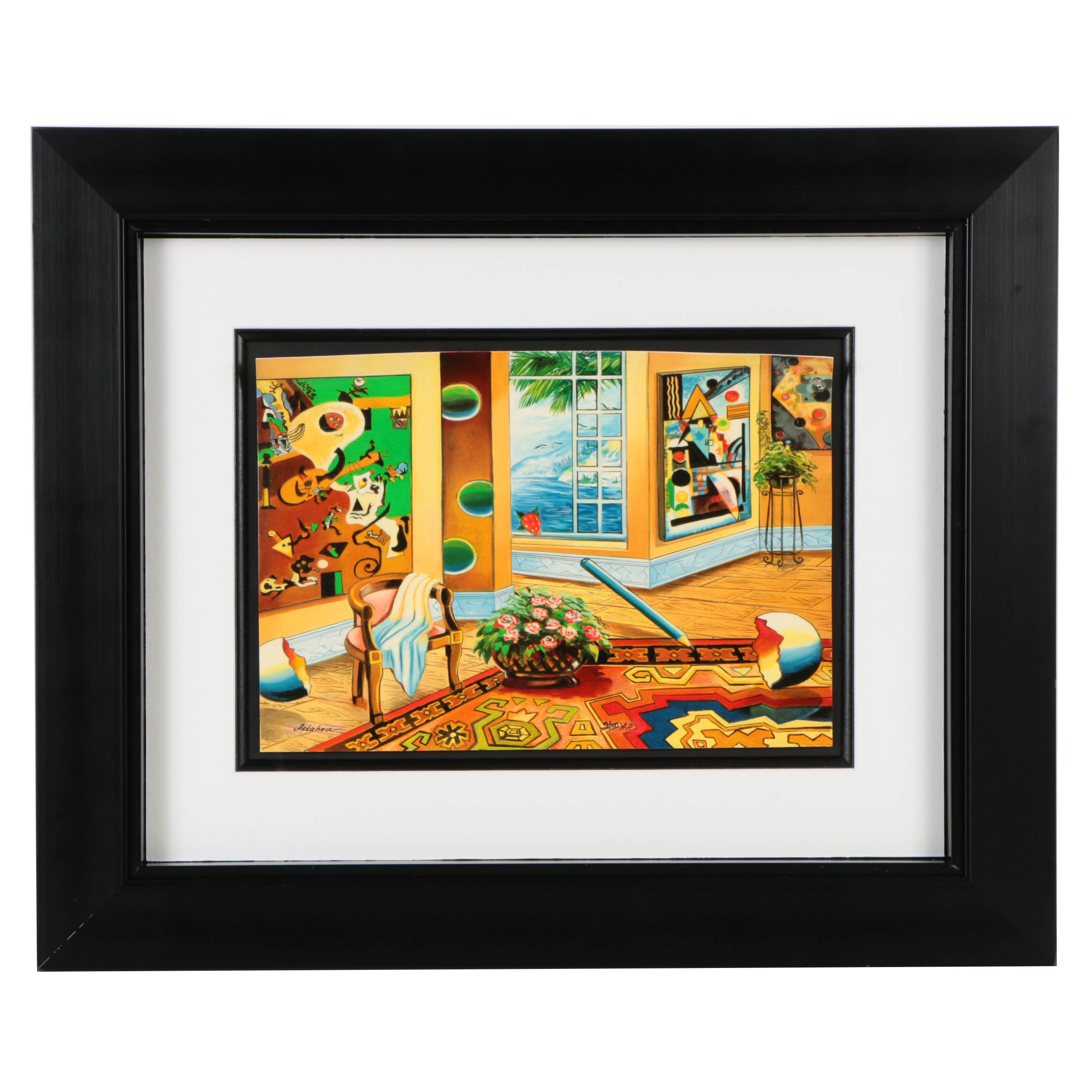 Alexander Astahov Limited Edition Giclee on Paper "Interior With View"