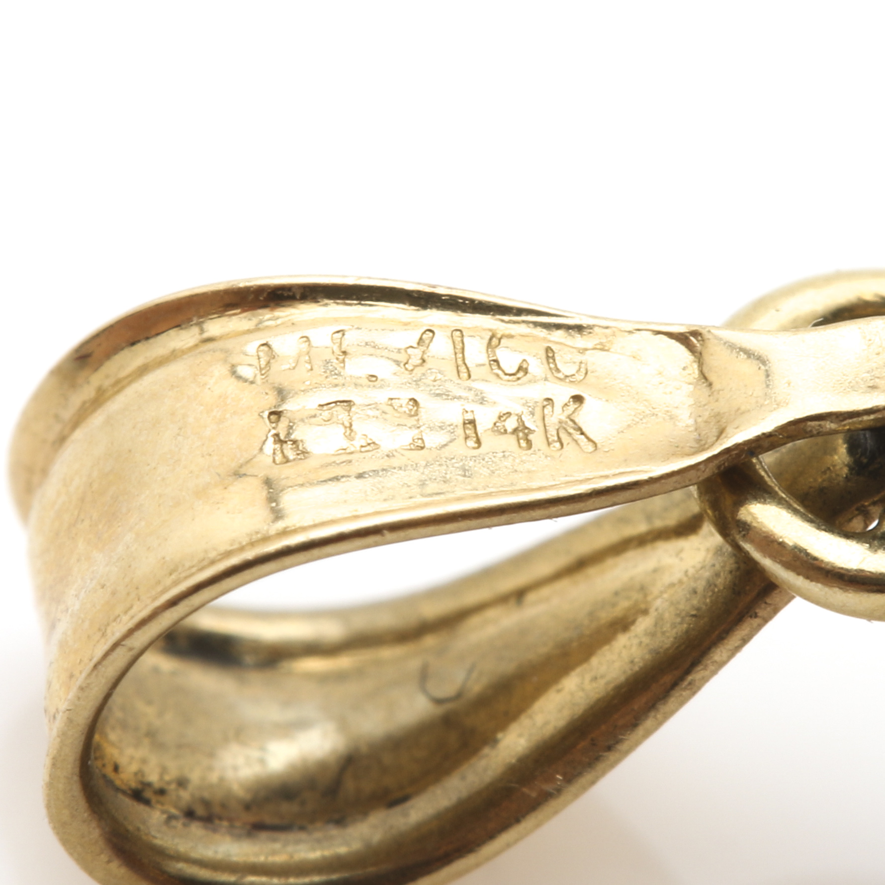 14K Yellow Gold 6.20 CTW Amethyst Cross Pendant