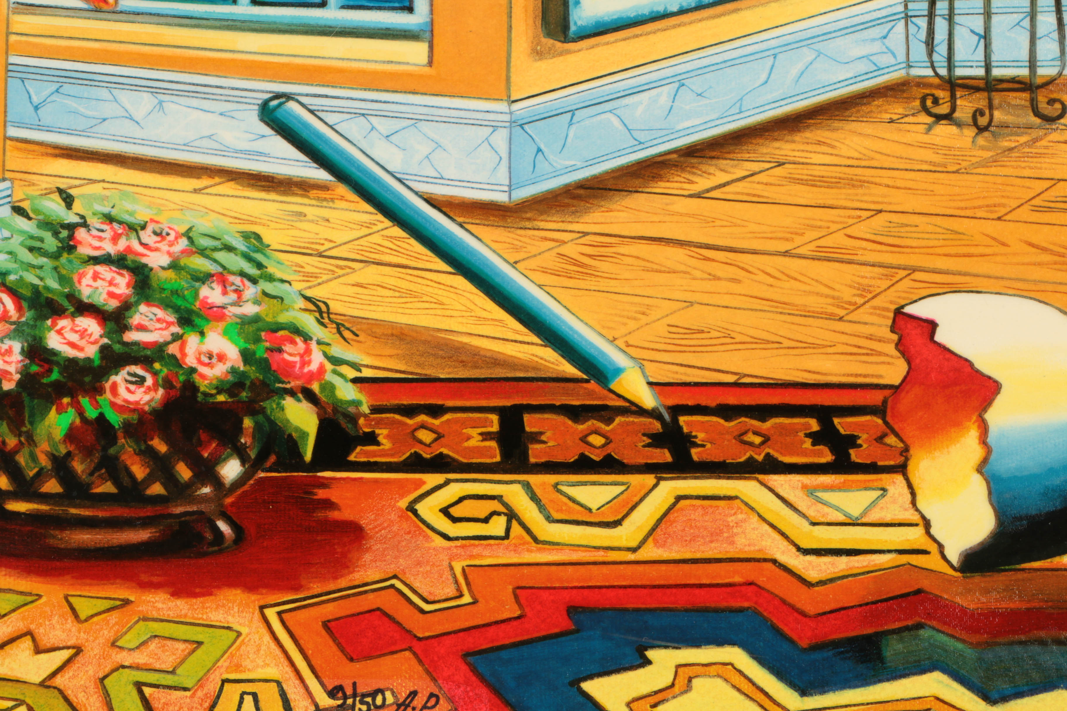 Alexander Astahov Limited Edition Giclee on Paper "Interior With View"