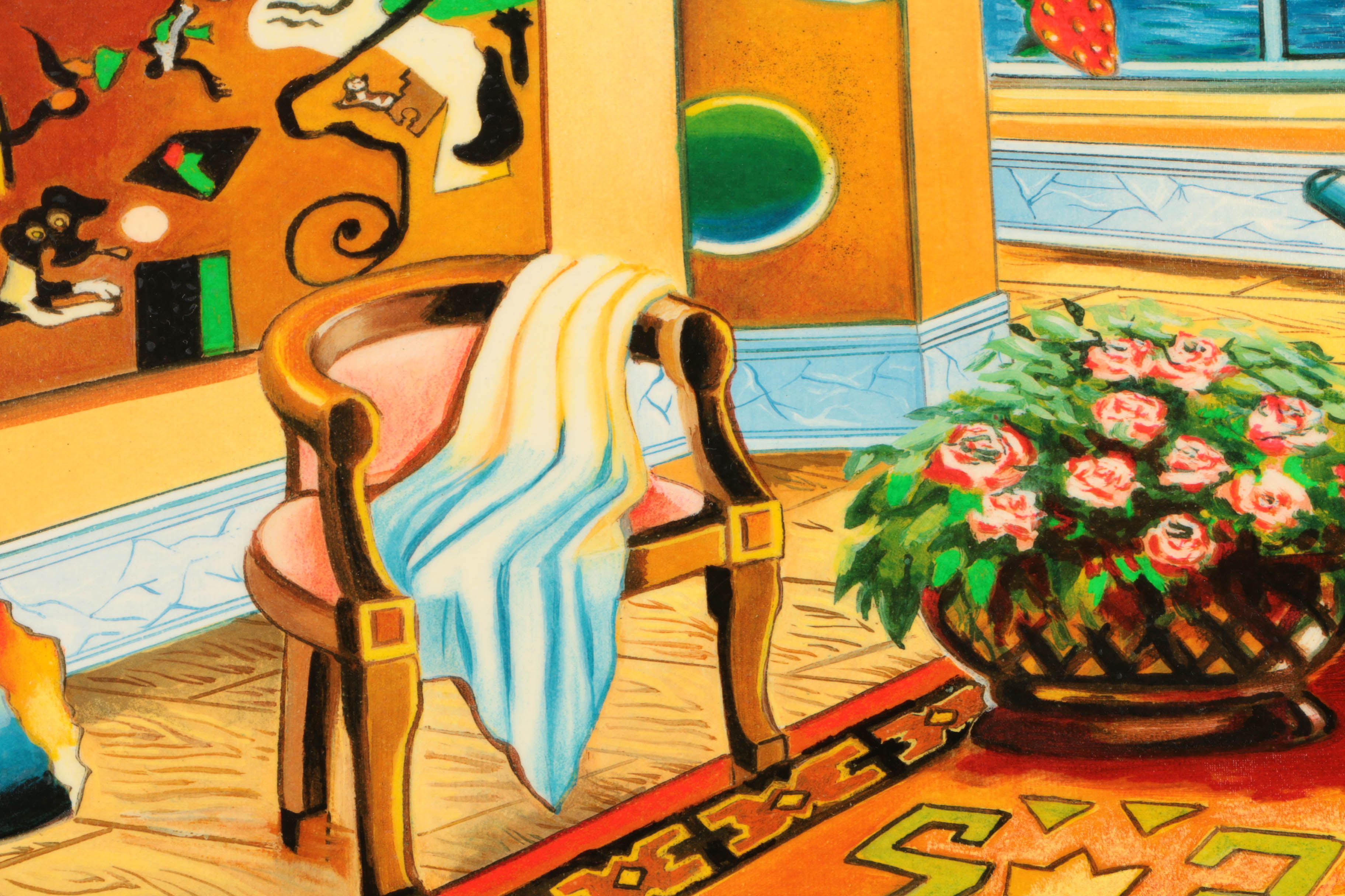 Alexander Astahov Limited Edition Giclee on Paper "Interior With View"