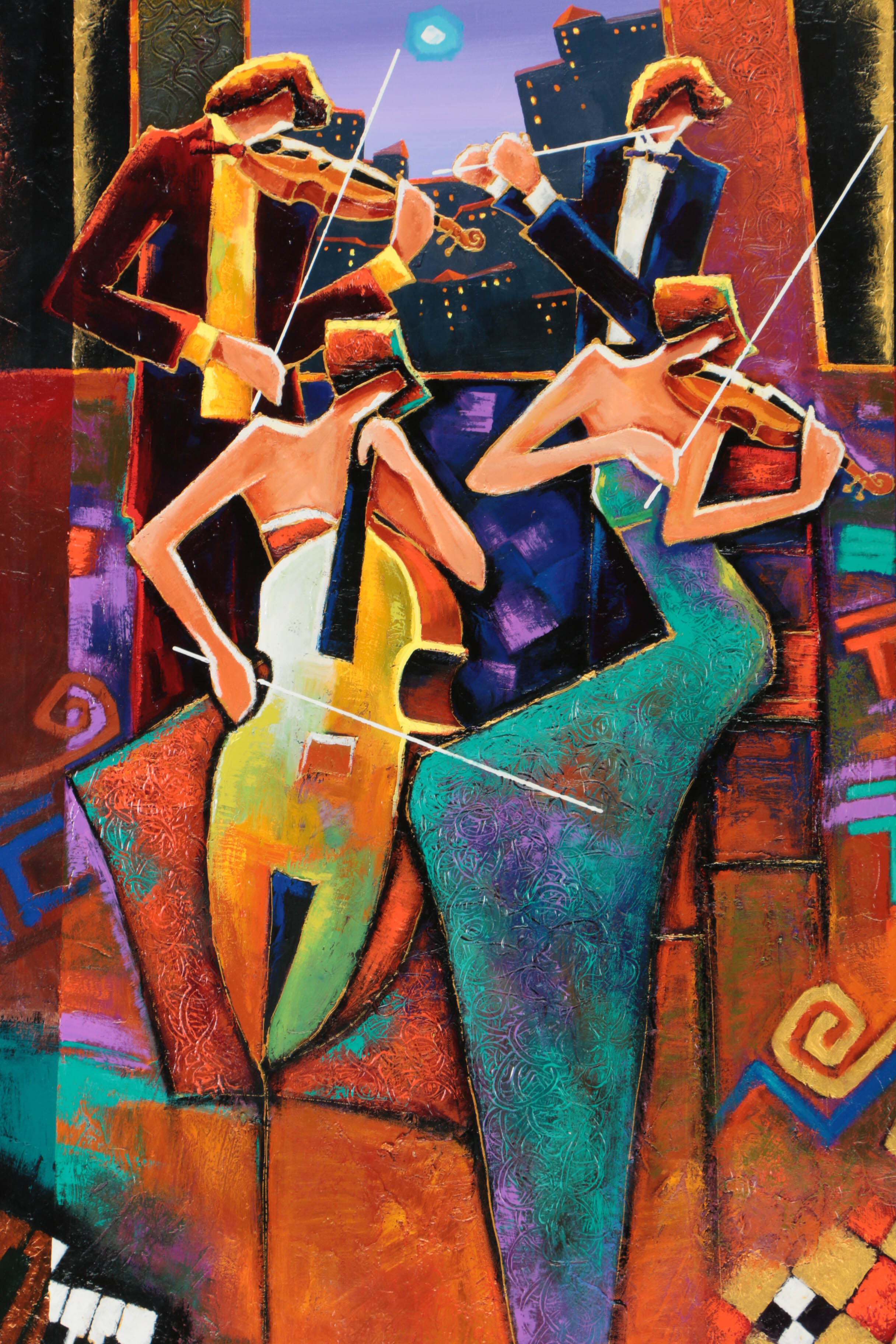 Charles Lee Limited Edition Giclee on Canvas "Manhattan Quartet"