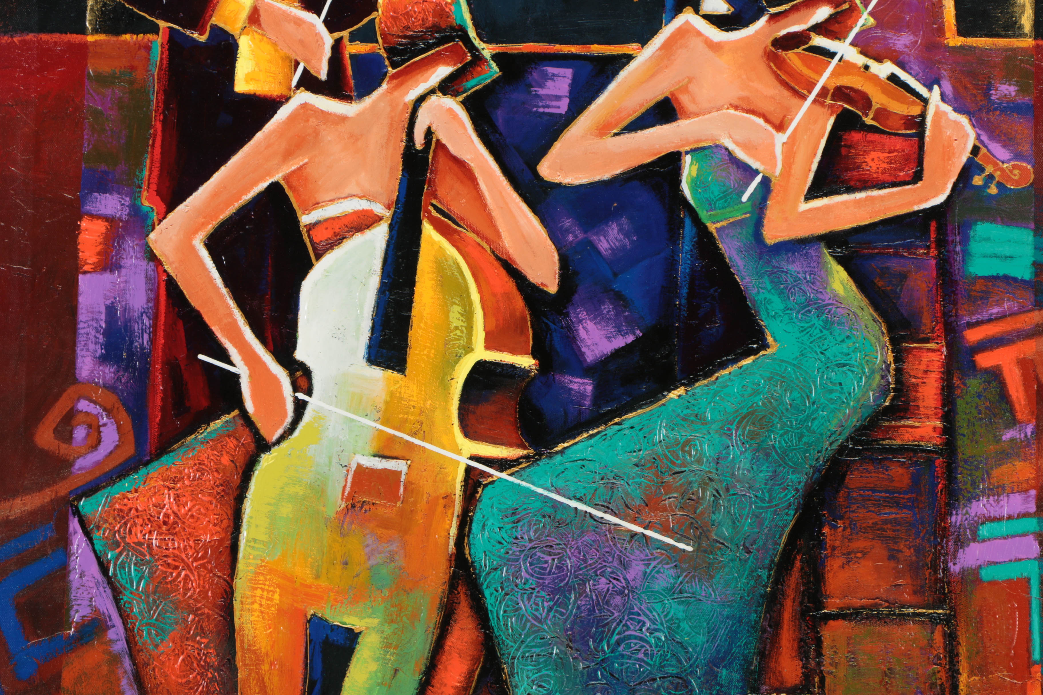 Charles Lee Limited Edition Giclee on Canvas "Manhattan Quartet"