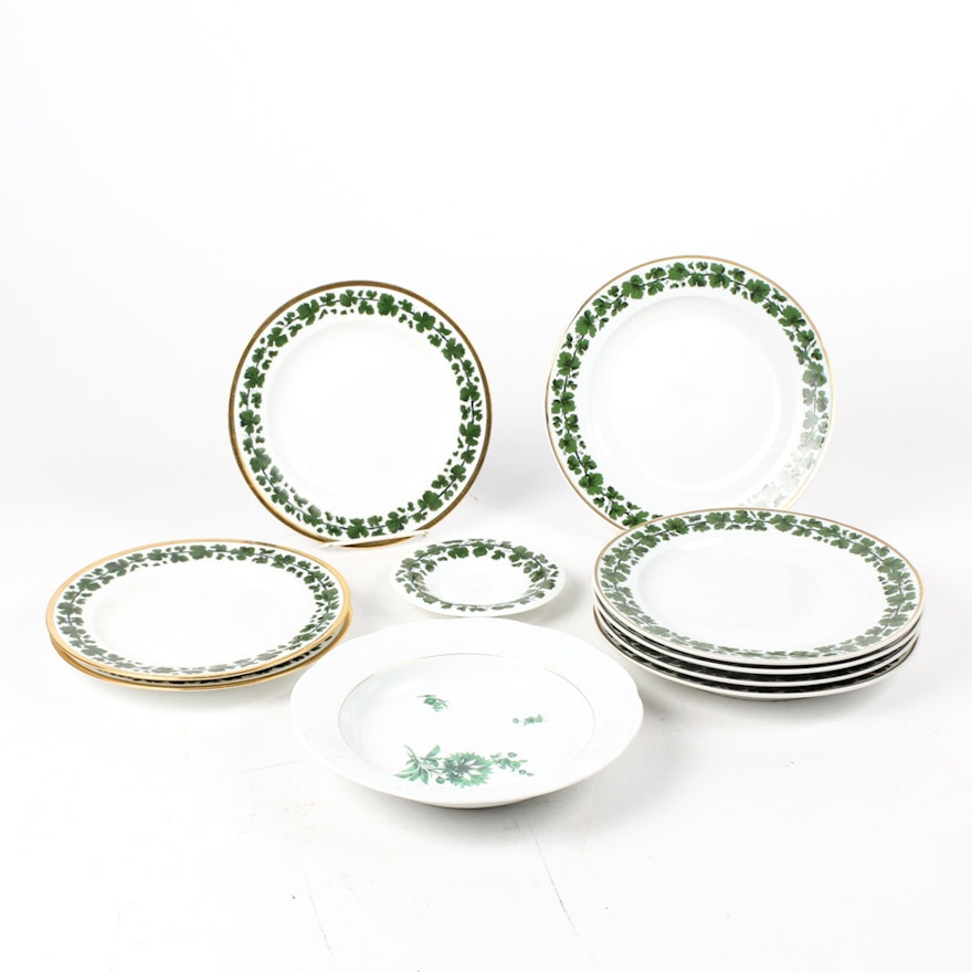 Meissen "Green Ivy" Porcelain Tableware
