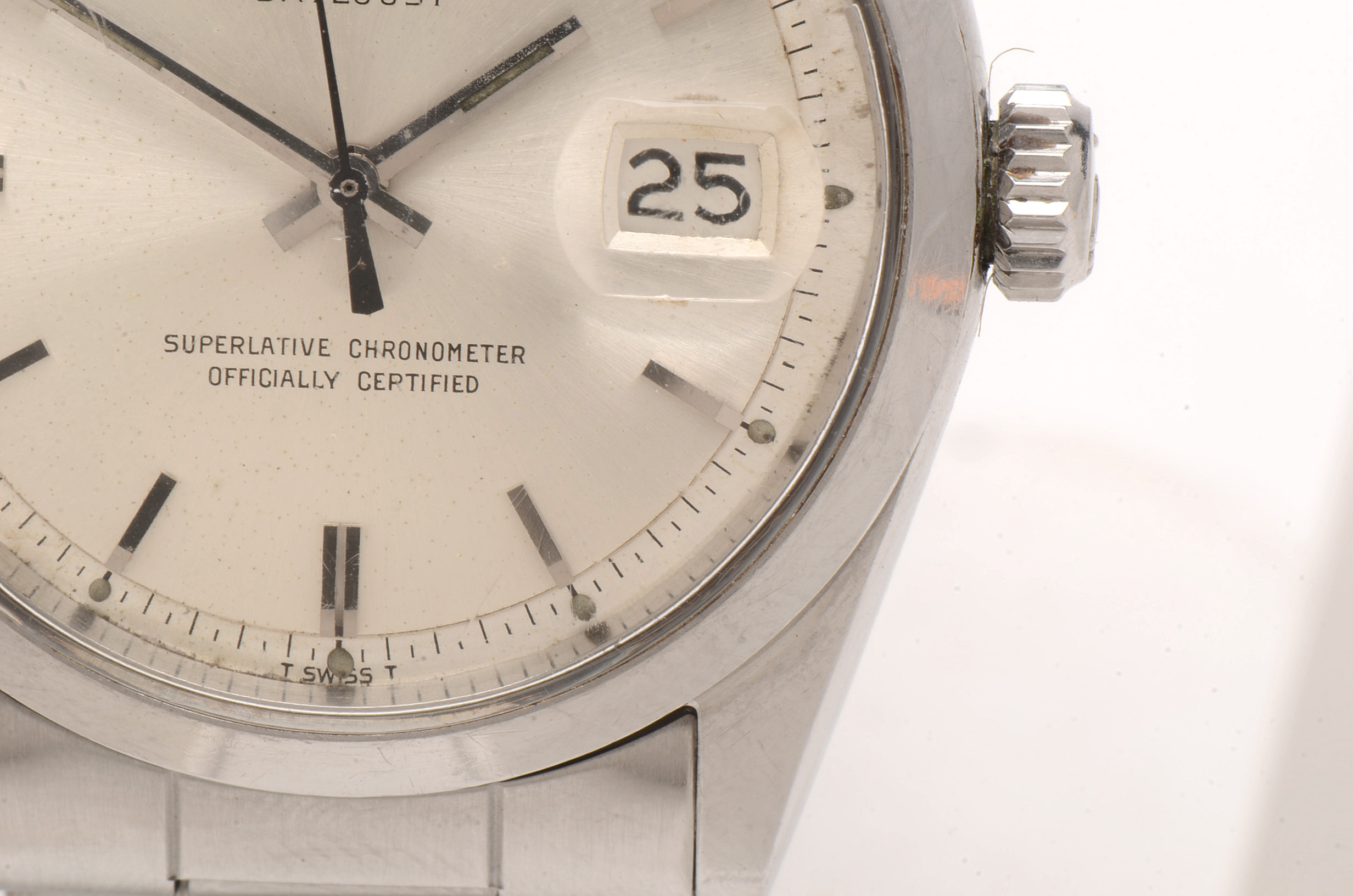 1966 Vintage Rolex Swiss Made Datejust Stainless Steel Watch