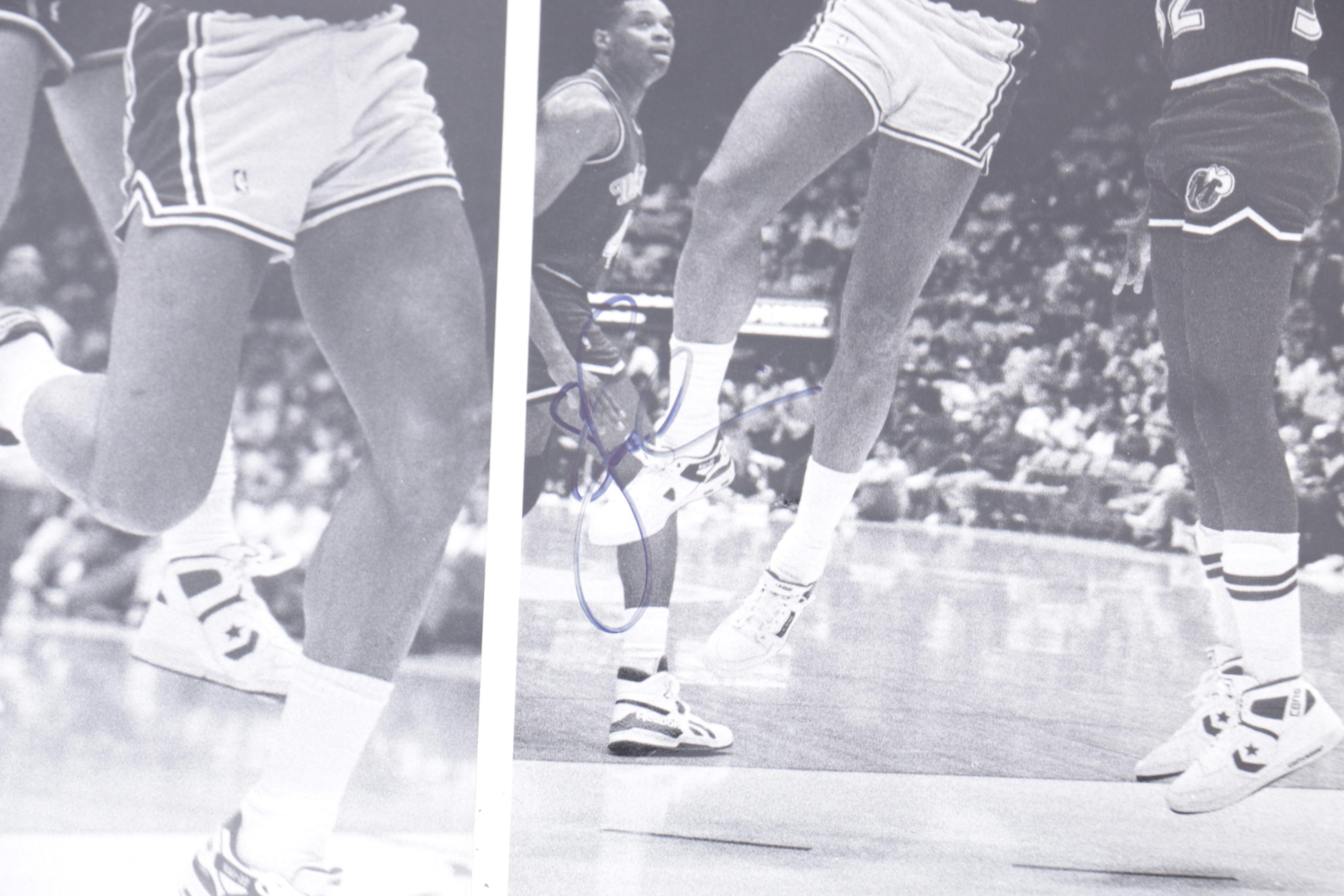 Kareem Abdul-Jabbar and Magic Johnson Los Angeles Lakers Game Photographs