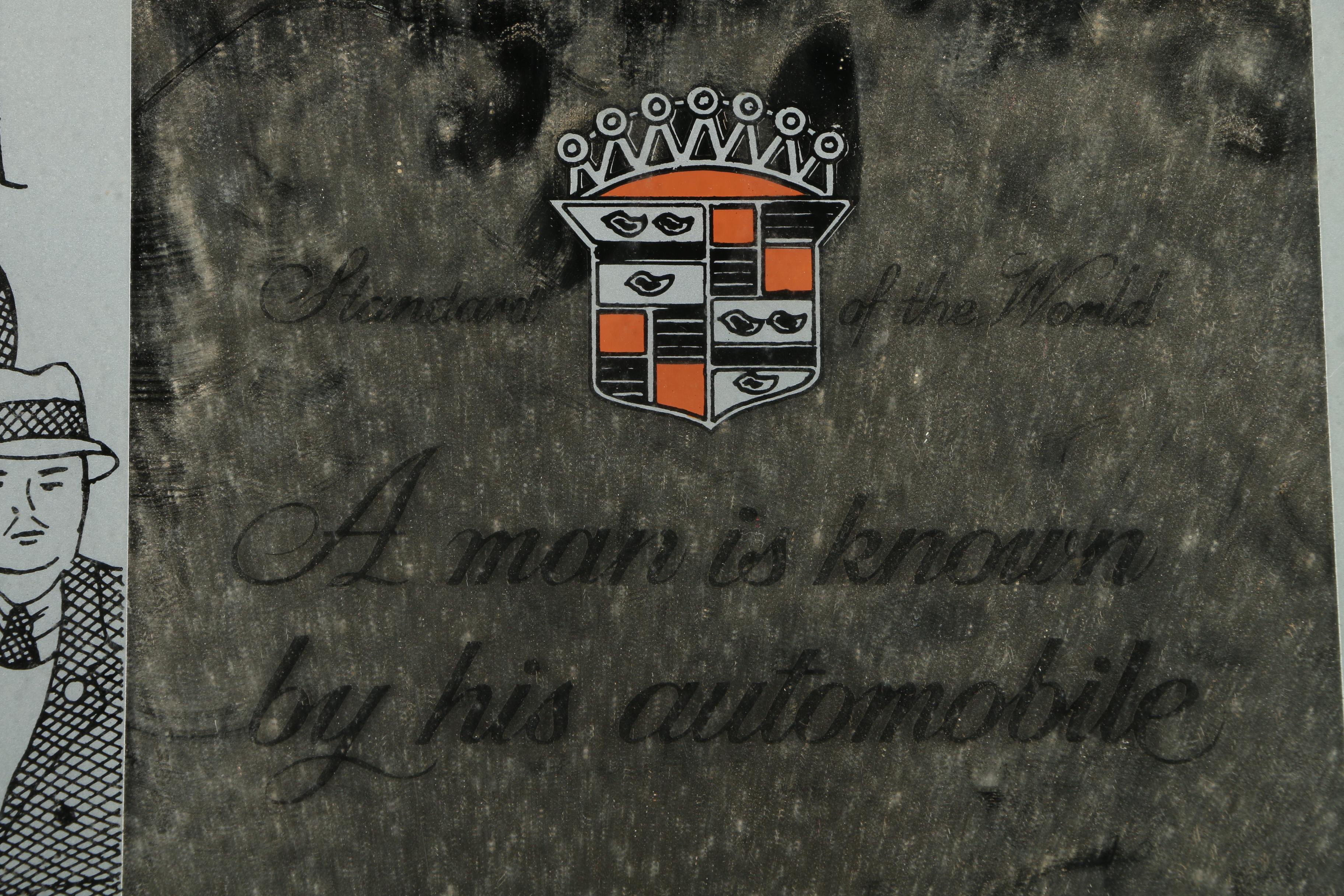 Vintage Cadillac Advertising Mirror