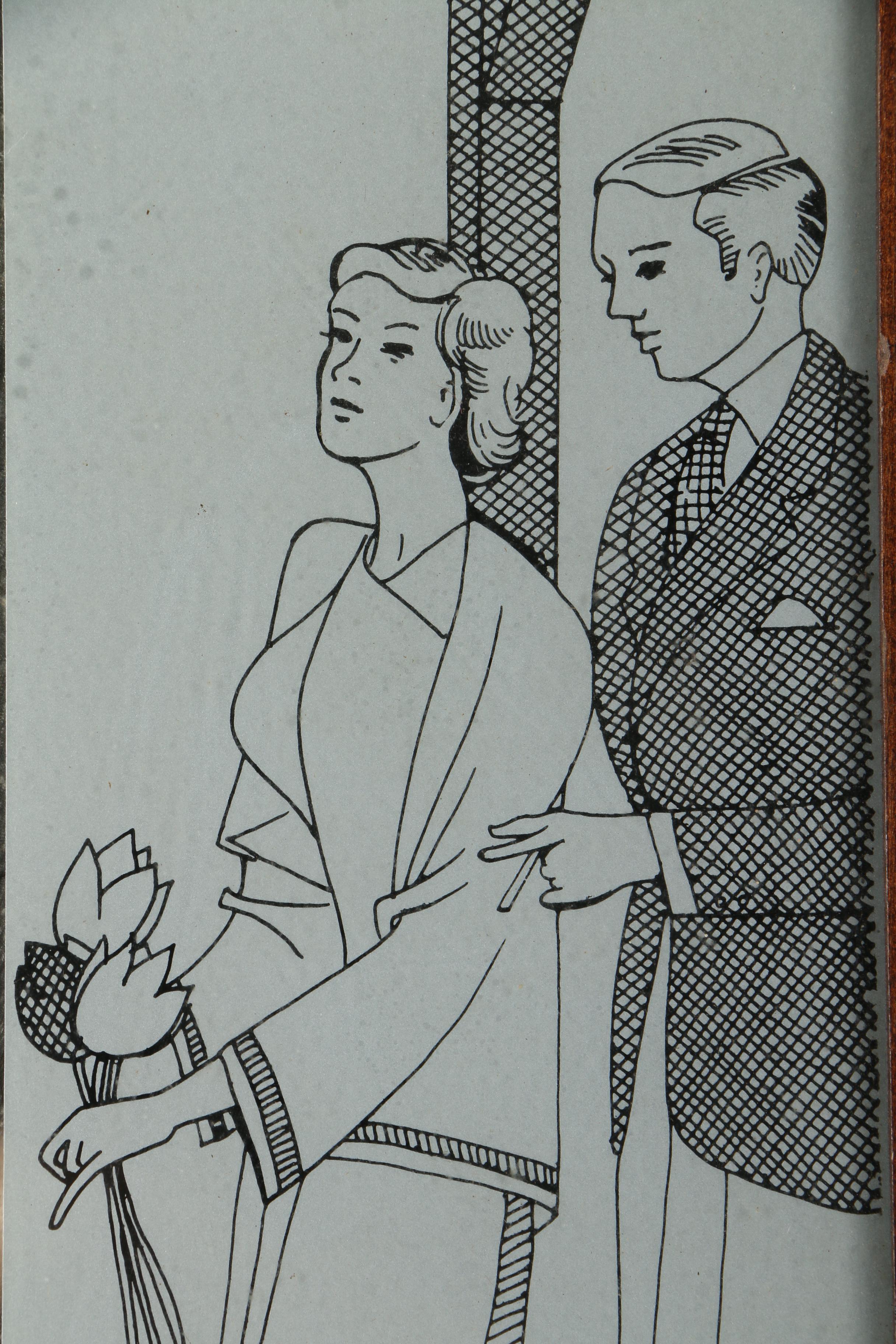 Vintage Cadillac Advertising Mirror