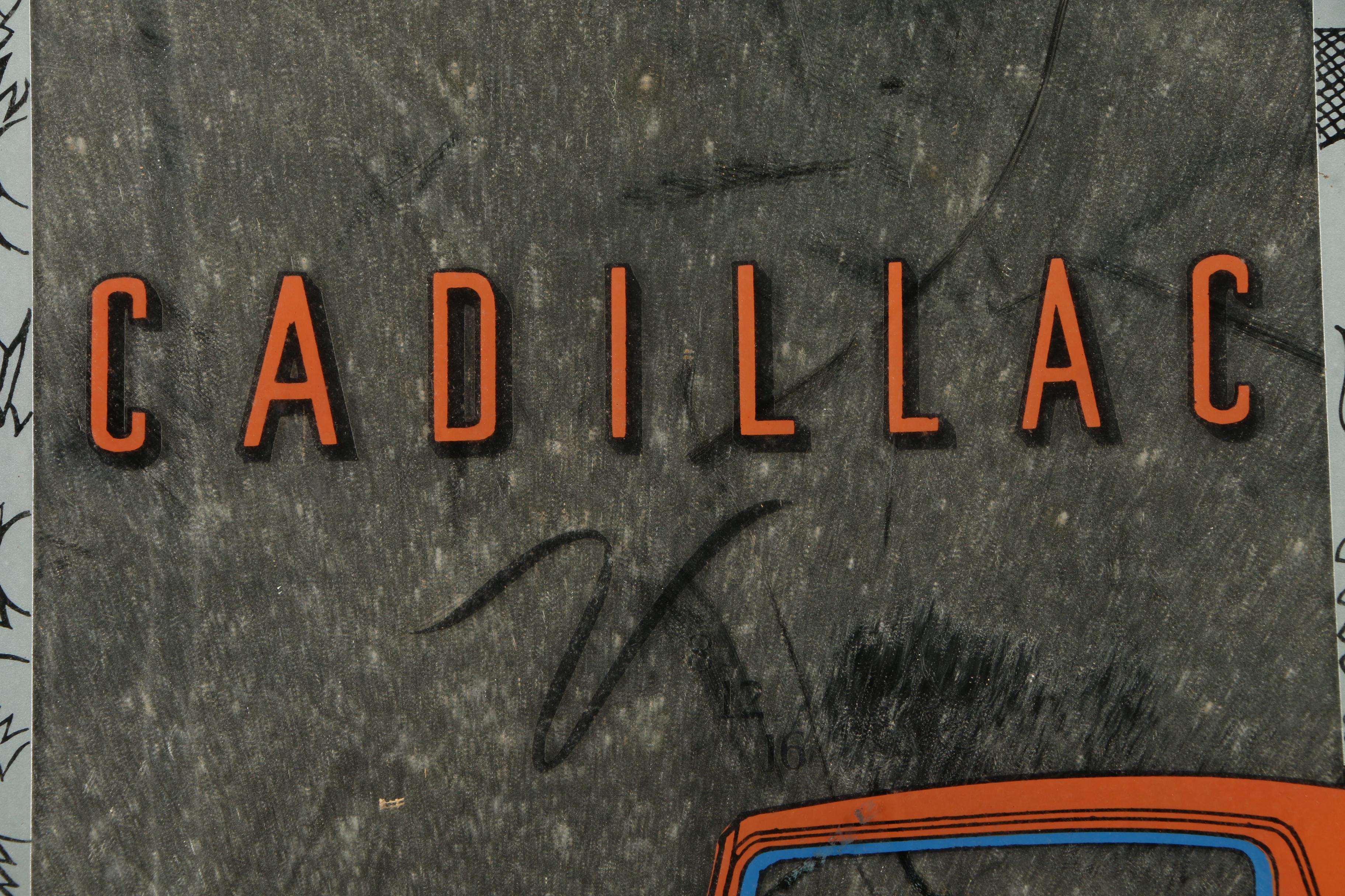 Vintage Cadillac Advertising Mirror