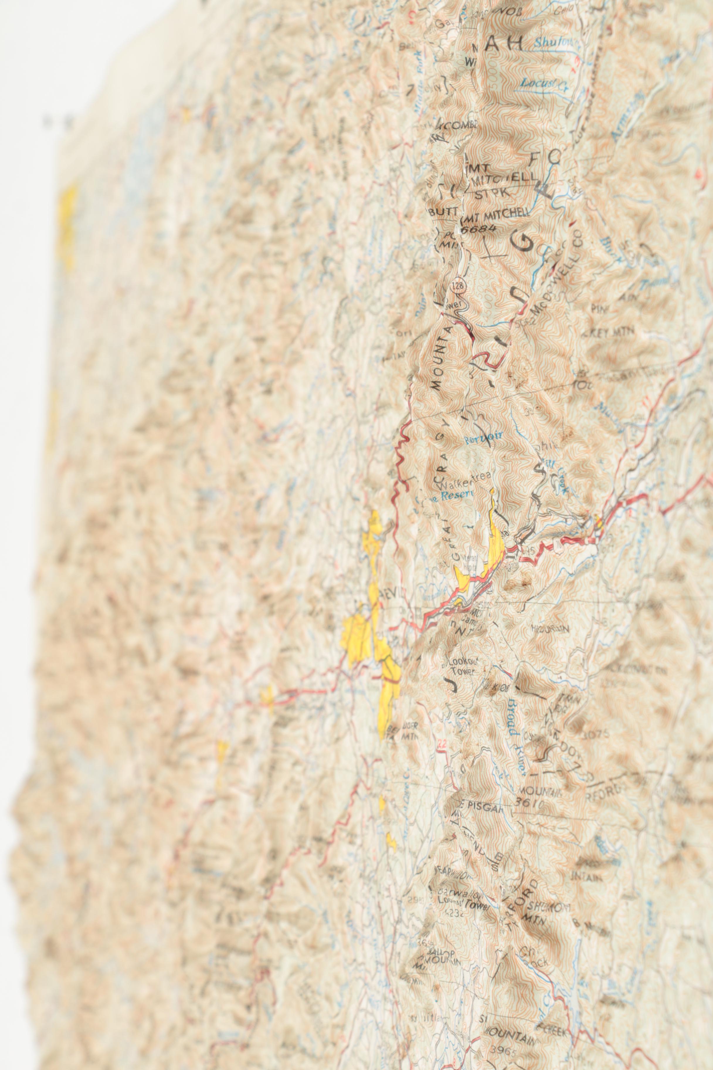 3-D Topographic Map of Knoxville, Tennessee
