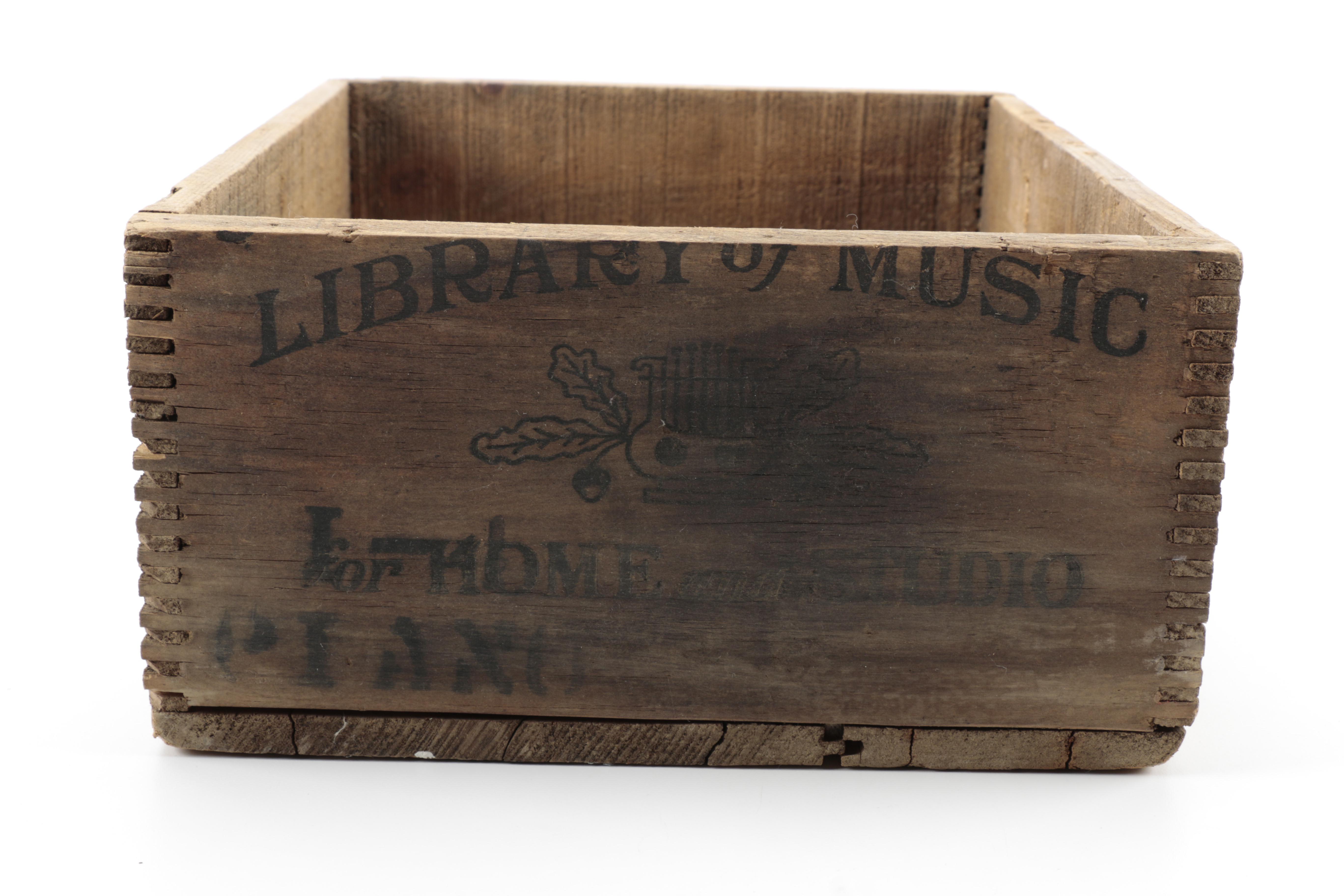 Vintage Wooden Advertising Boxes Including J.S. Hoffman Company