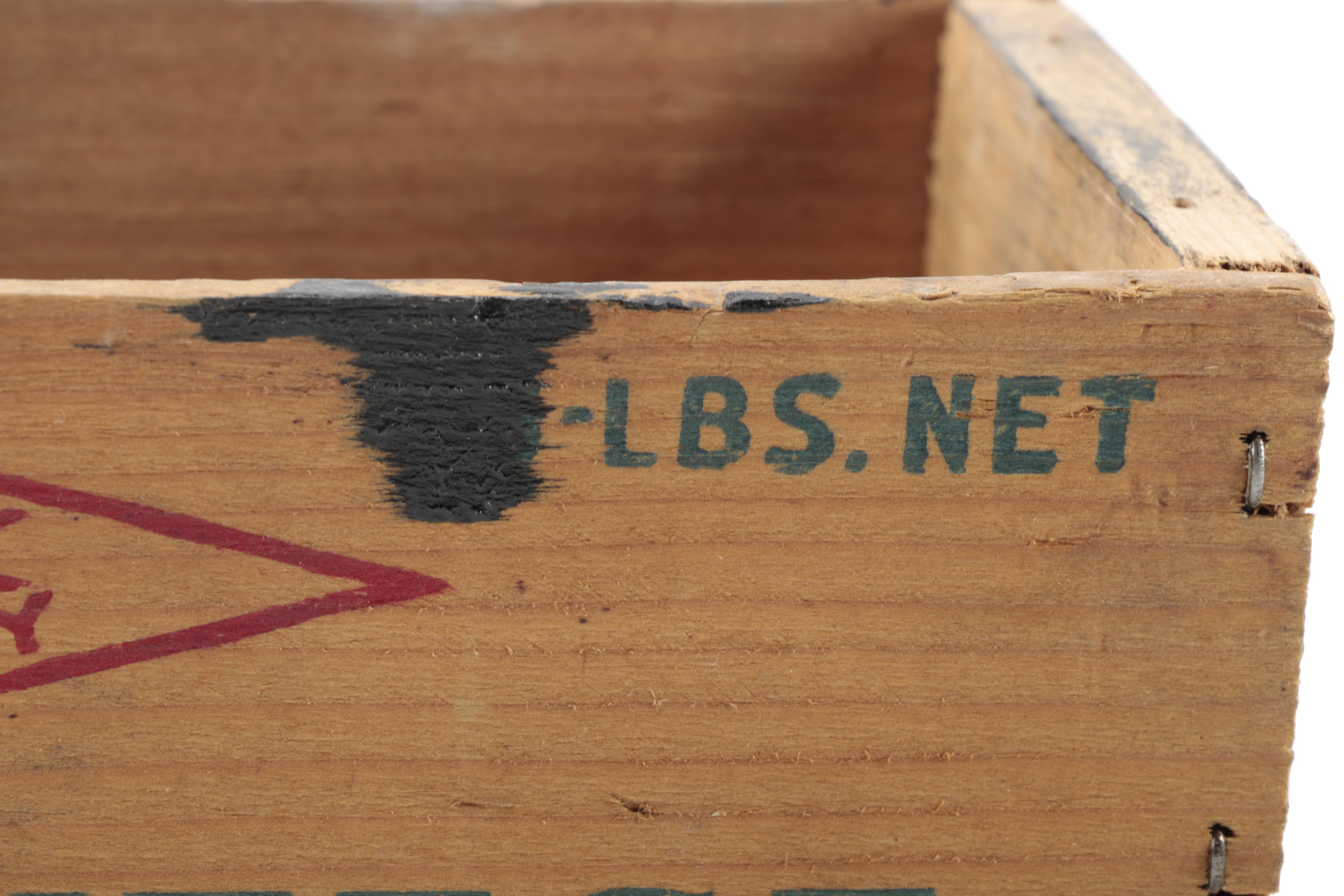 Vintage Wooden Advertising Boxes Including J.S. Hoffman Company