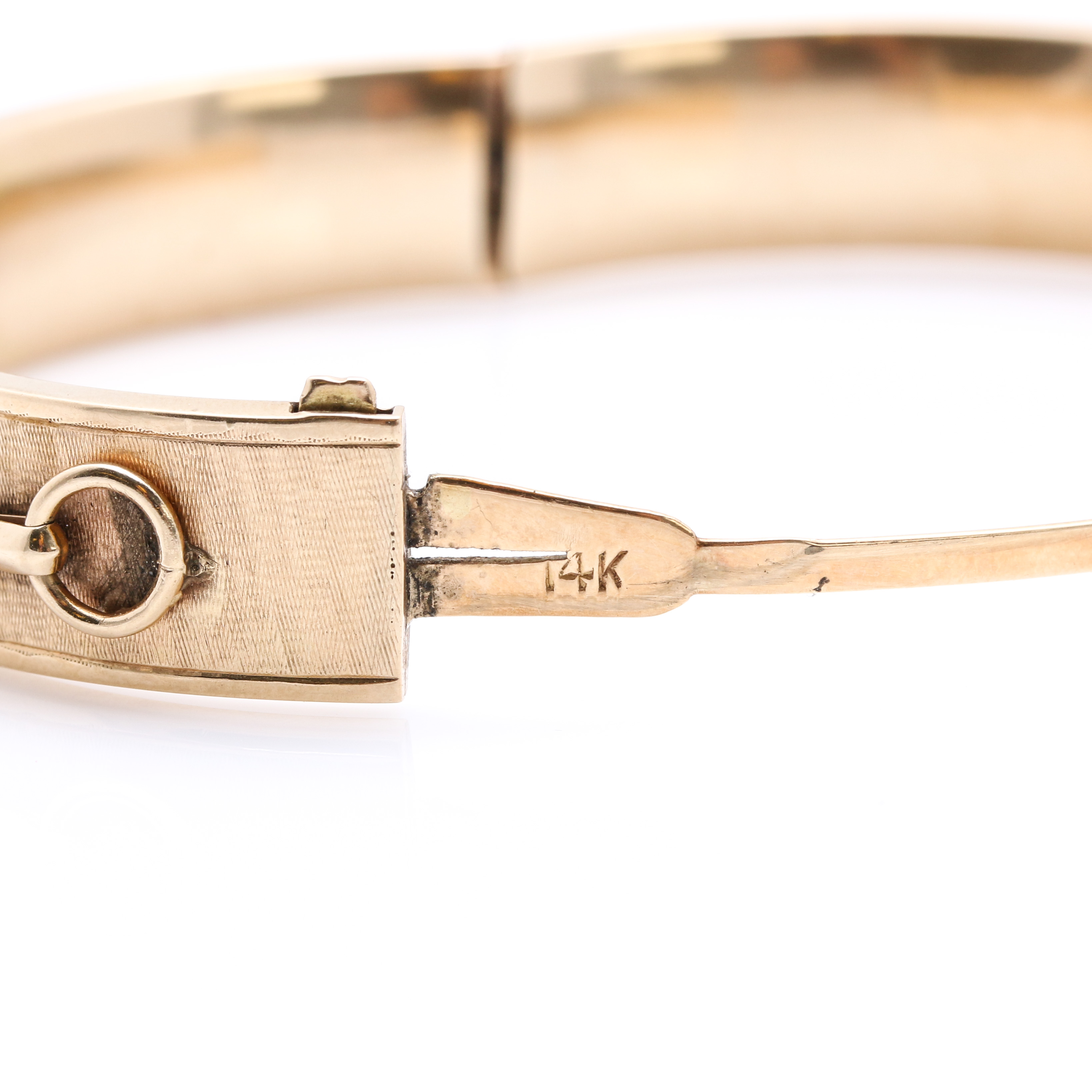 14K Yellow Gold Diamond Cuff Bracelet