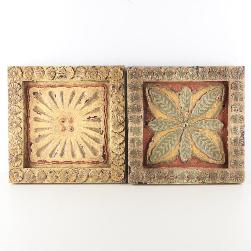 HomeGoods Wood and Ceramic Wall Hanging Decor