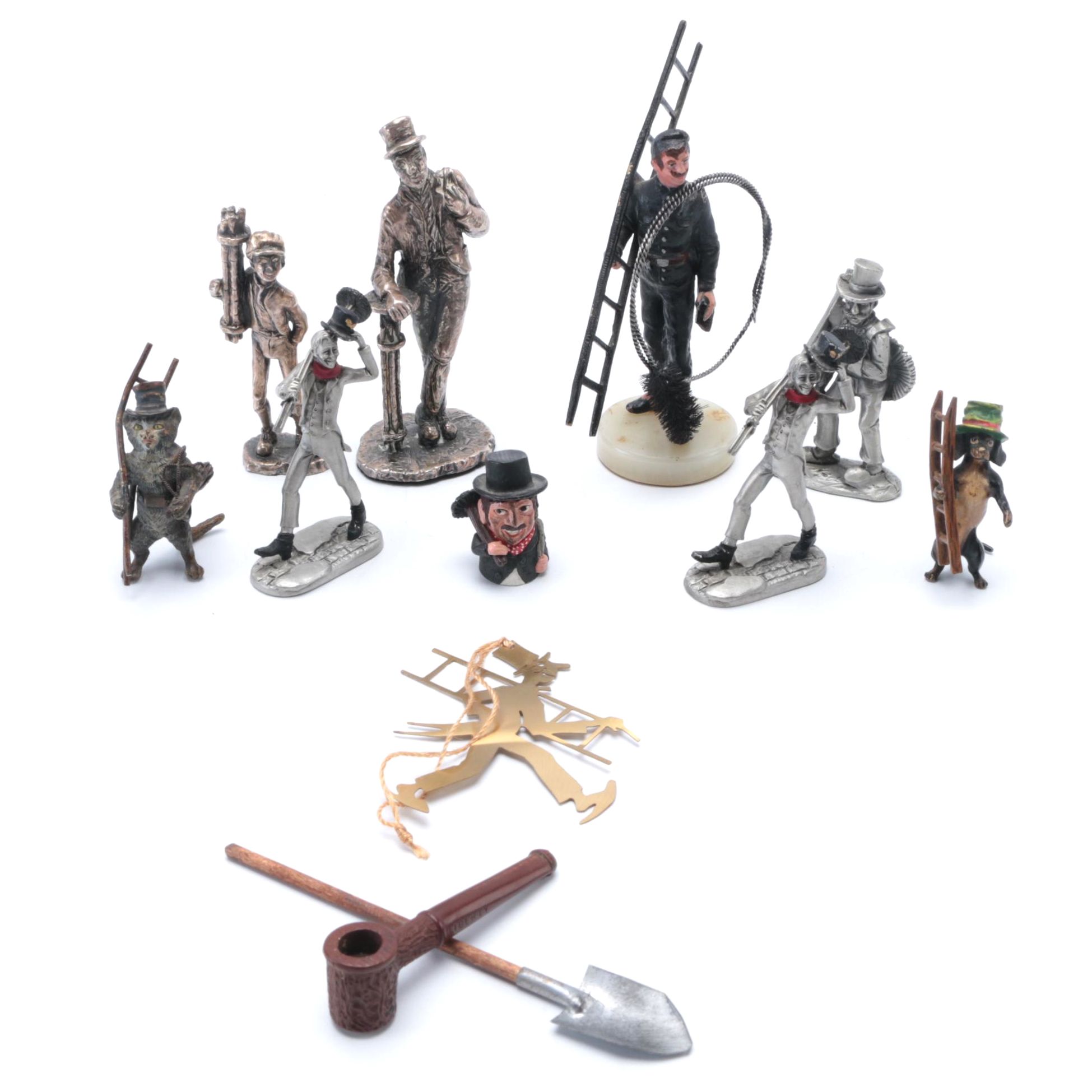 Collection of Miniature Chimney Sweep Figurines