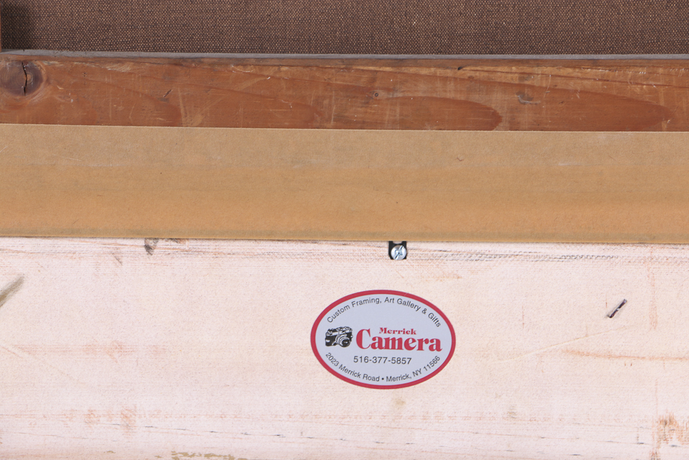 G. Monnin Oil Painting on Canvas Woman with a Flower