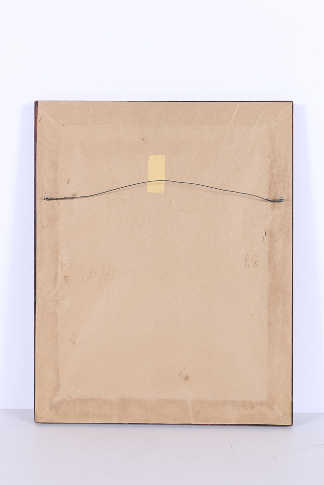 Painting on Bark by Cincinnati Artist Lee F Randolph (b. 1880)