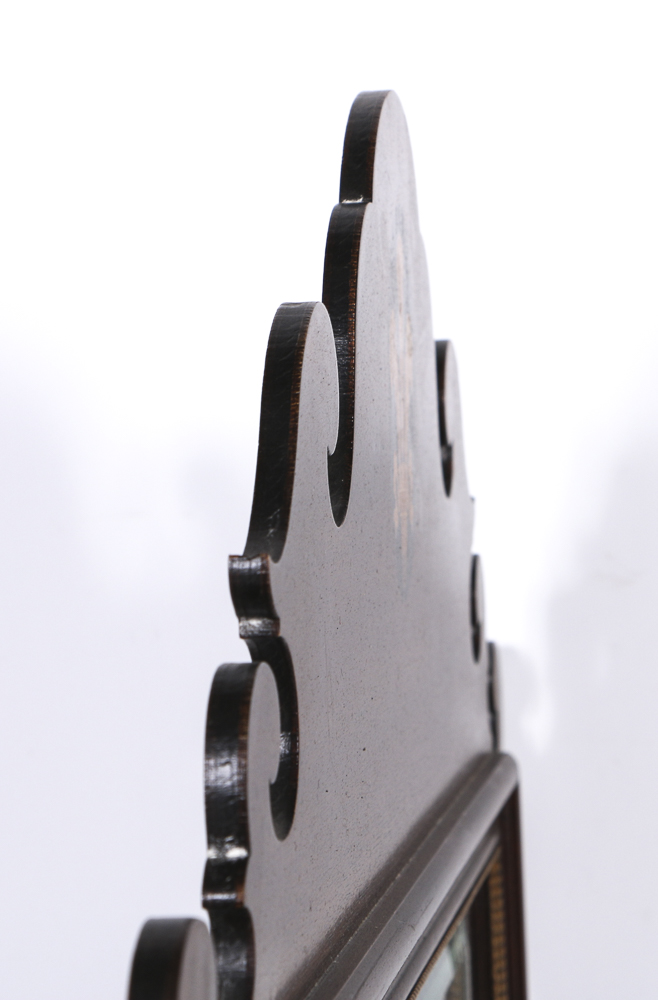 Chippendale Style Wall Mirror With Prince of Wales Feather Inlay