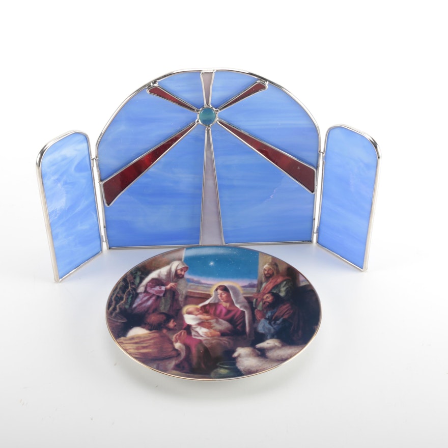 Religious Items With Reco Limited Edition "The Nativity" Collectible Plate