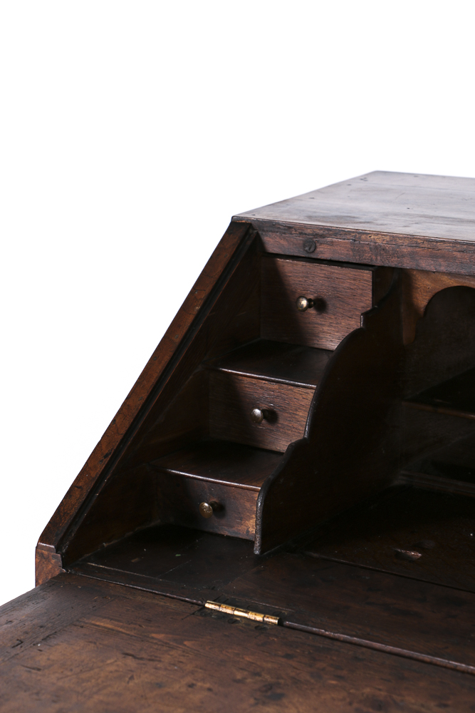 Antique English William and Mary Slant Front Desk, Circa 1730