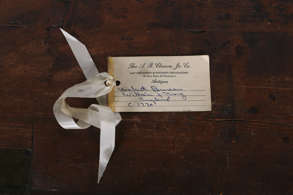 Antique English William and Mary Slant Front Desk, Circa 1730