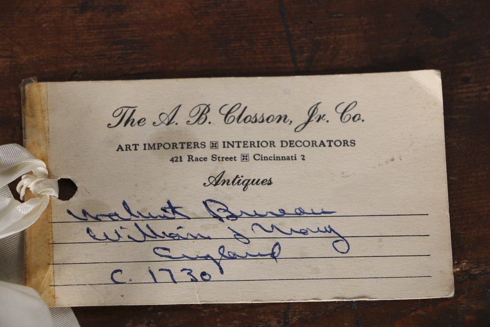 Antique English William and Mary Slant Front Desk, Circa 1730