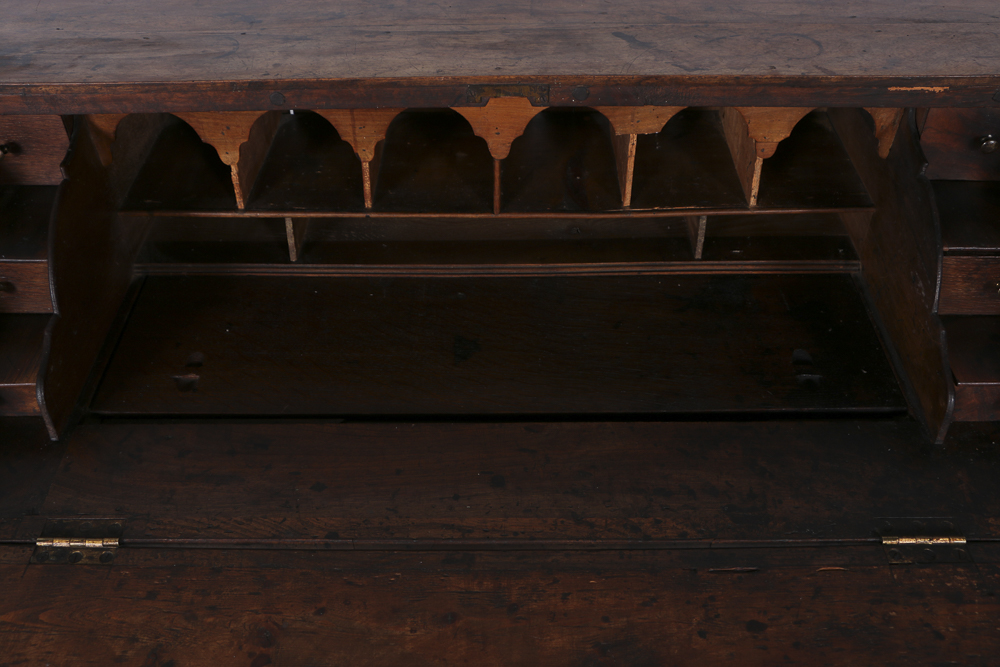 Antique English William and Mary Slant Front Desk, Circa 1730