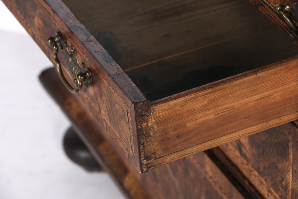 Antique English William and Mary Slant Front Desk, Circa 1730