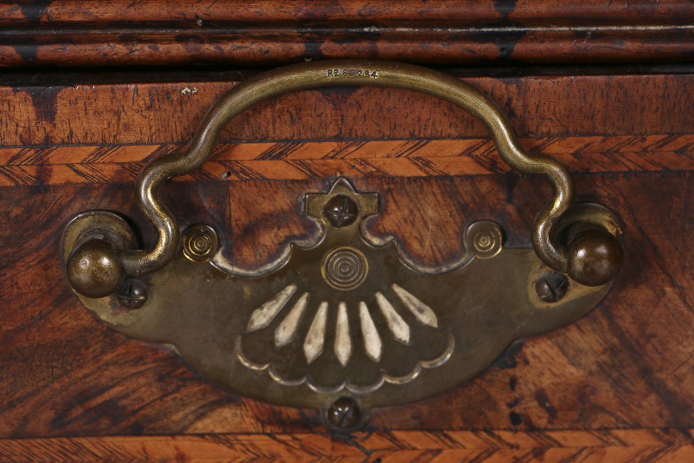 Antique English William and Mary Slant Front Desk, Circa 1730