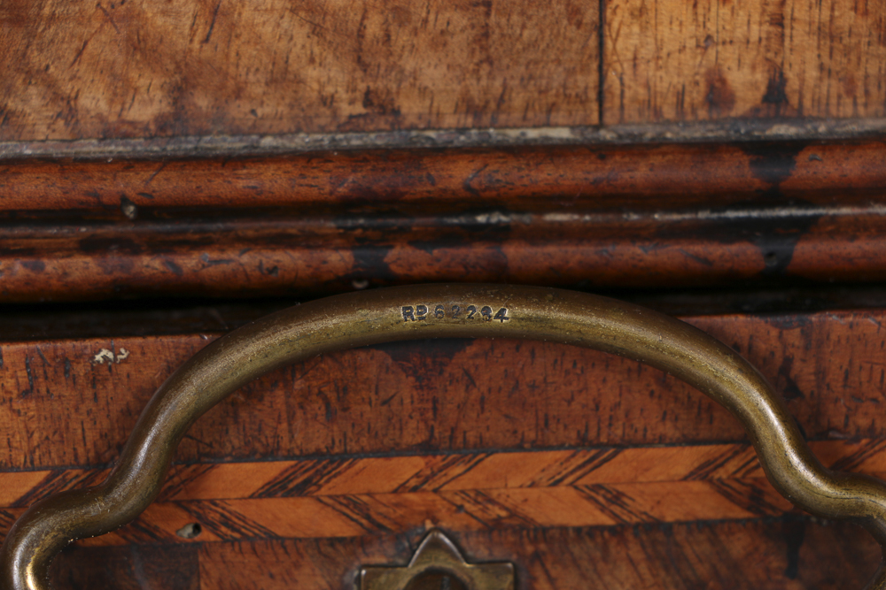 Antique English William and Mary Slant Front Desk, Circa 1730
