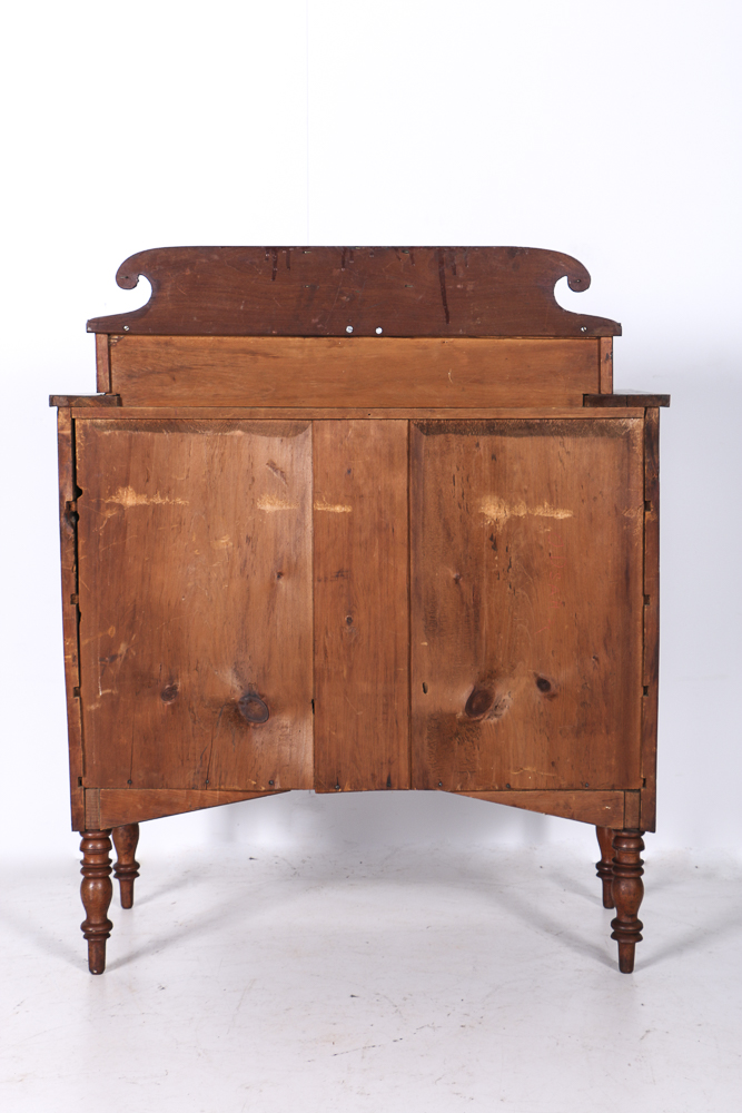 Antique Empire Mahogany Chest With Seven Drawers