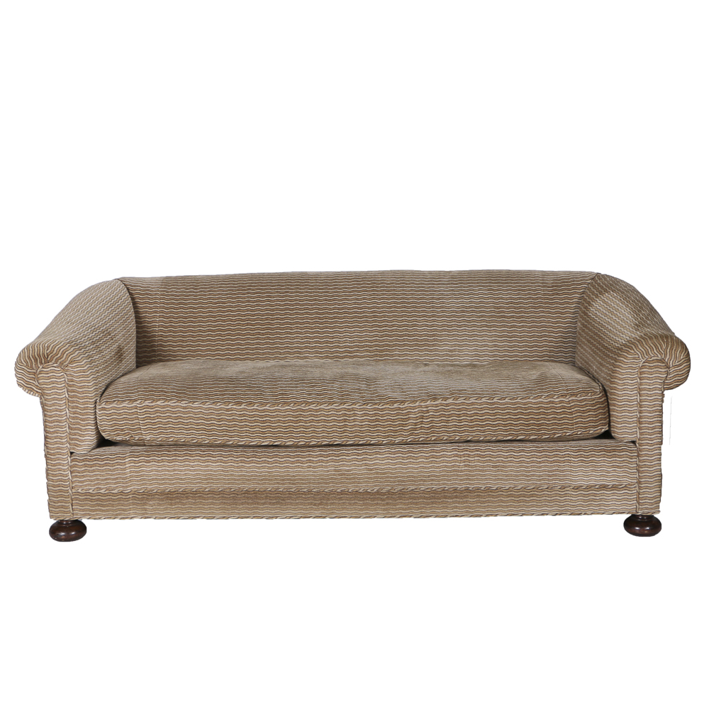 Antique Chesterfield Sofa in Later Upholstery