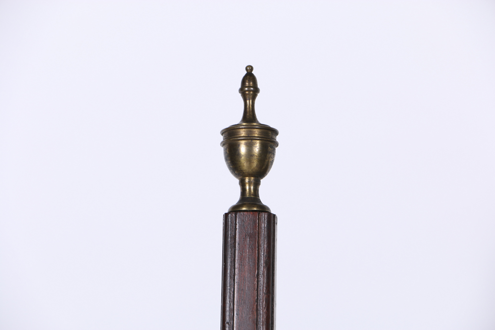 Antique Queen Anne Style Room Divider With East Asian Embroidery Panel