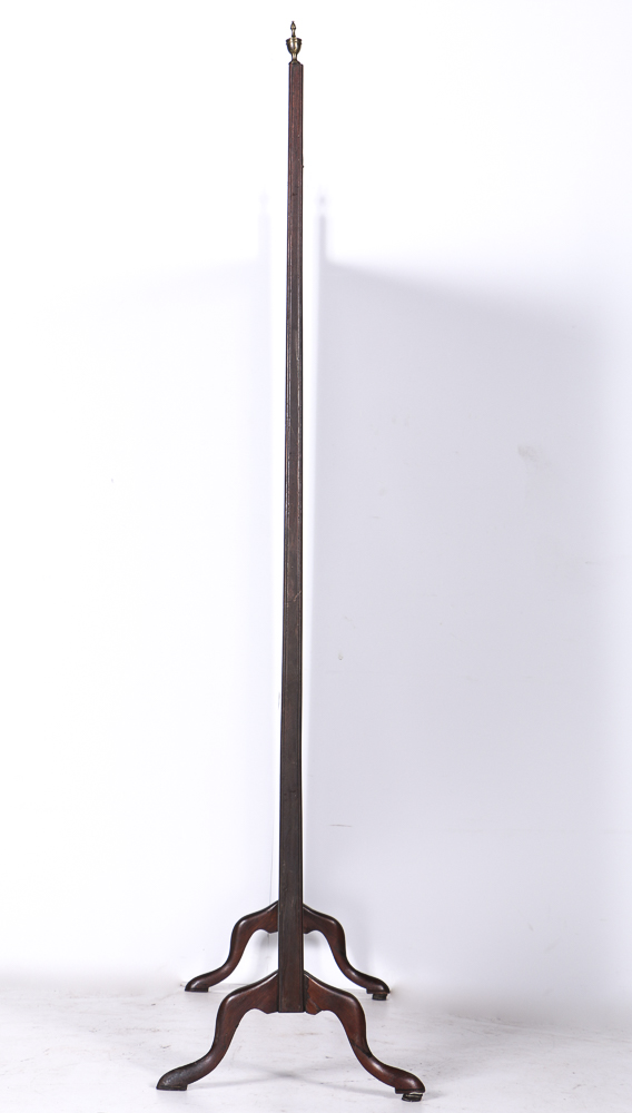 Antique Queen Anne Style Room Divider With East Asian Embroidery Panel