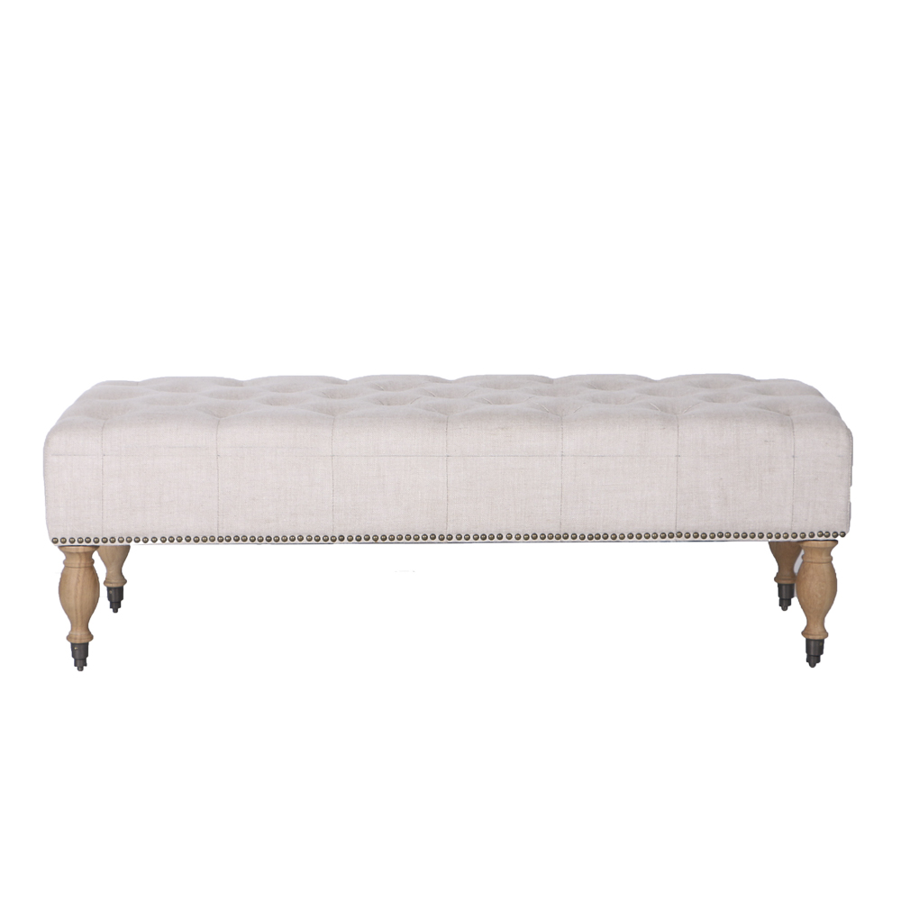 "Tufted Bench" by Restoration Hardware
