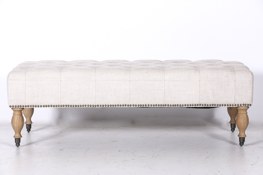"Tufted Bench" by Restoration Hardware