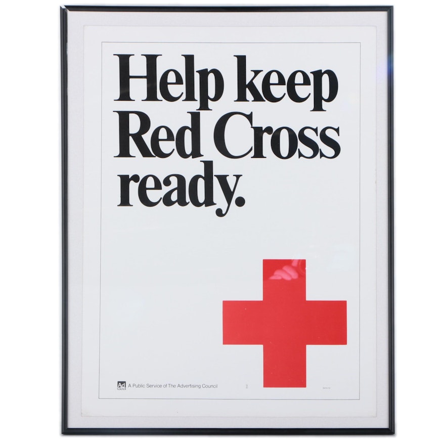 Poster Advertisement for American Red Cross