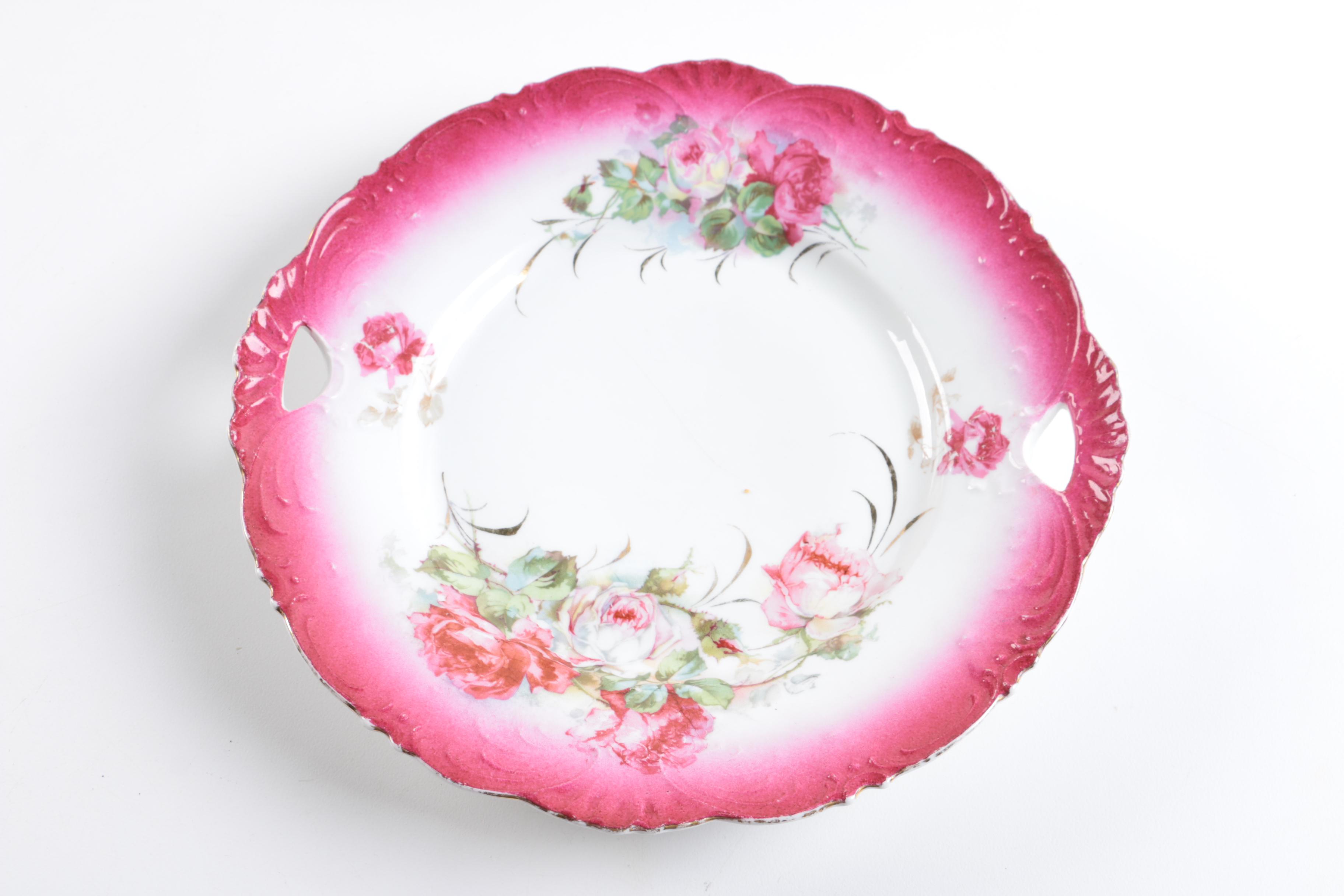Pink Floral China Collection Featuring Limoges