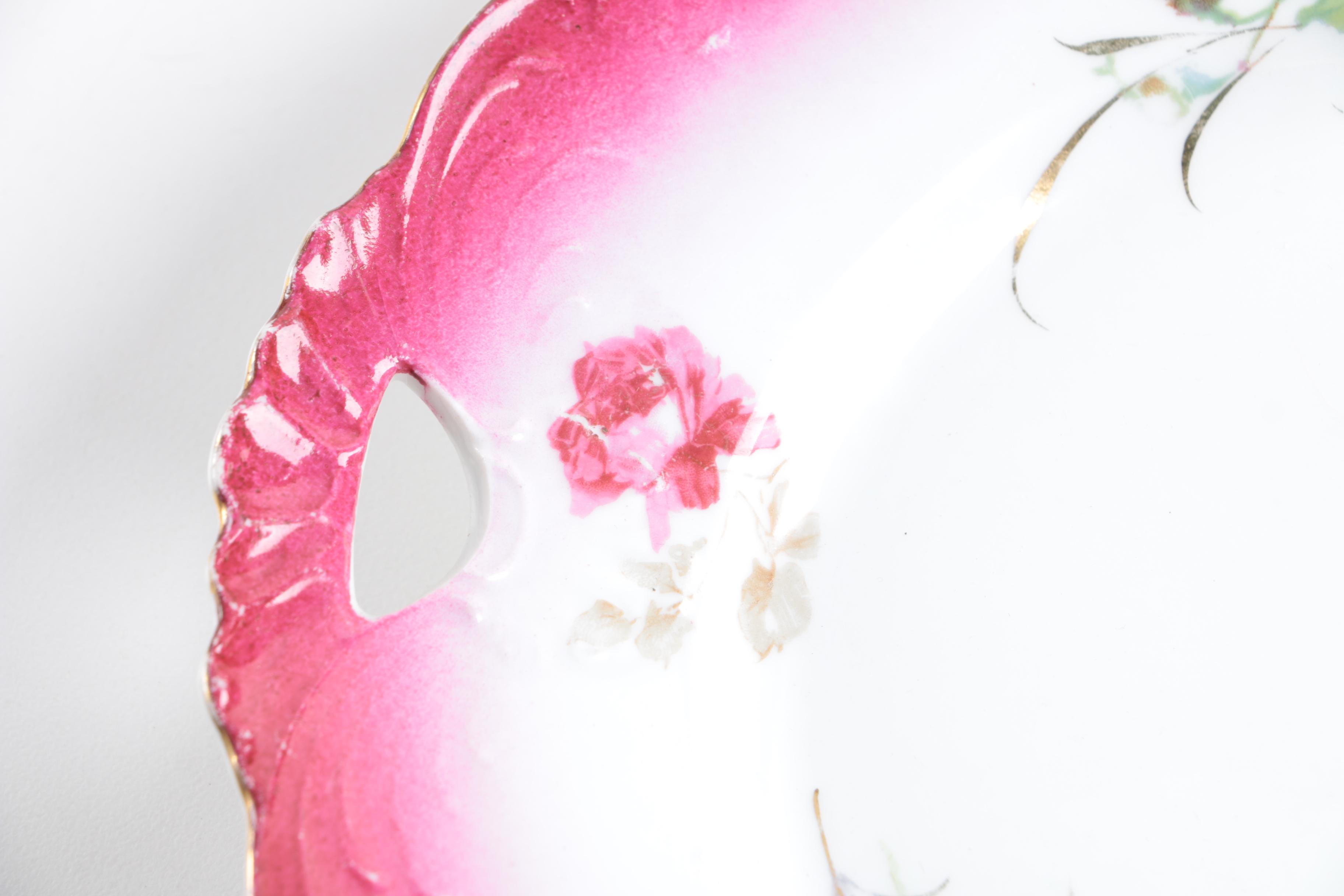 Pink Floral China Collection Featuring Limoges