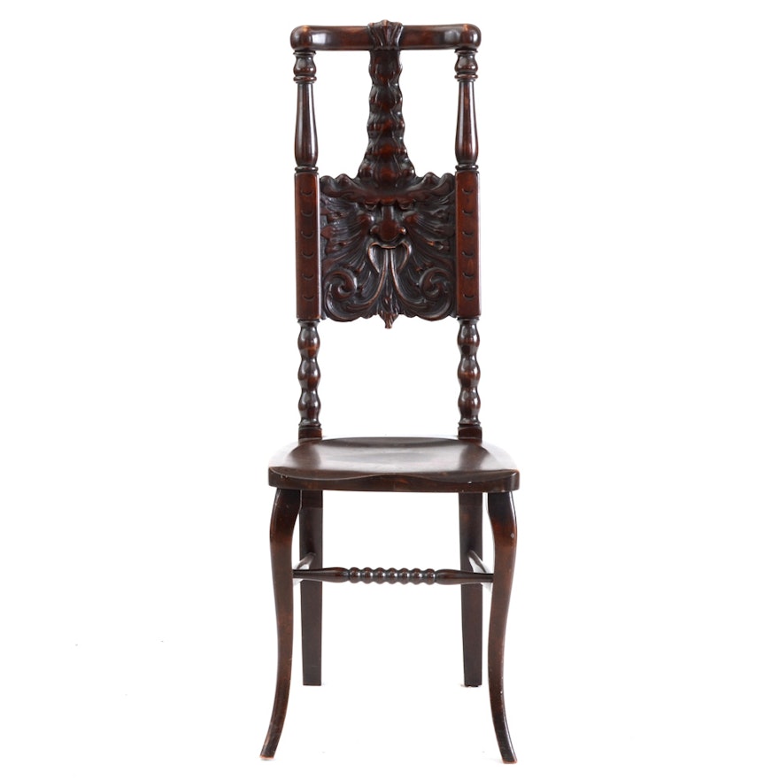 Antique Carved Side Chair