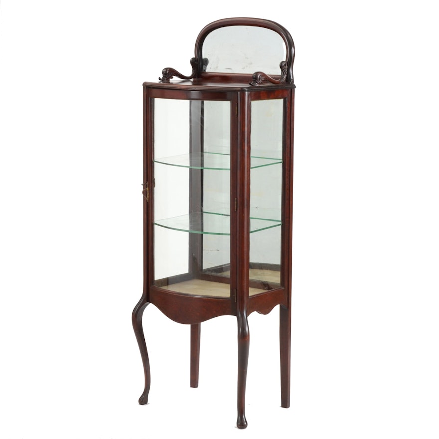 Antique Mahogany Vitrine