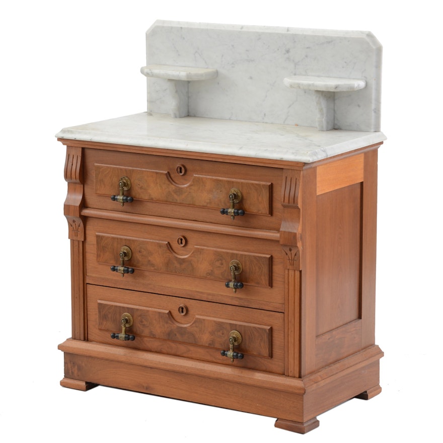 Eastlake Marble Top Washstand