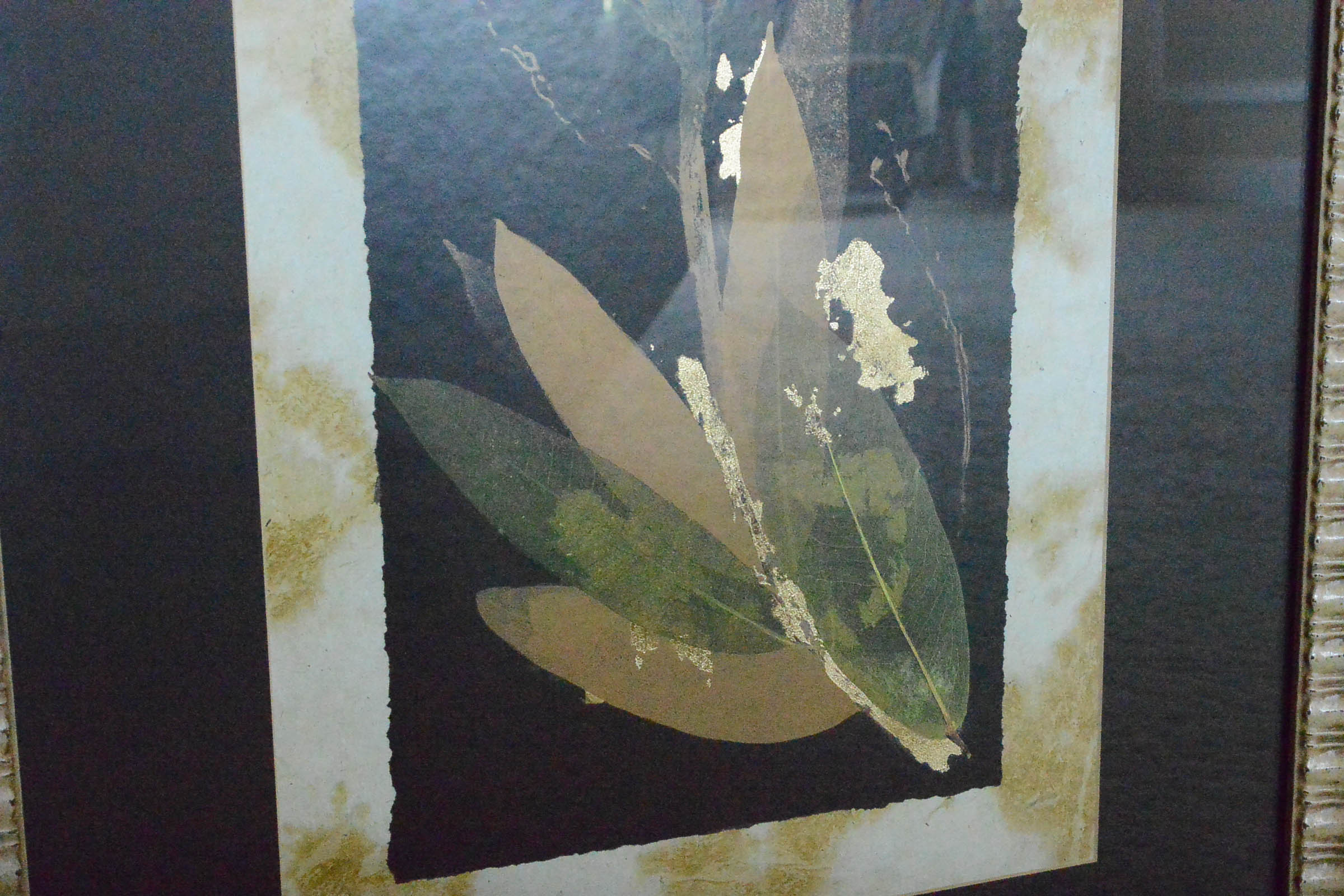 Framed Foiled Leaf Prints